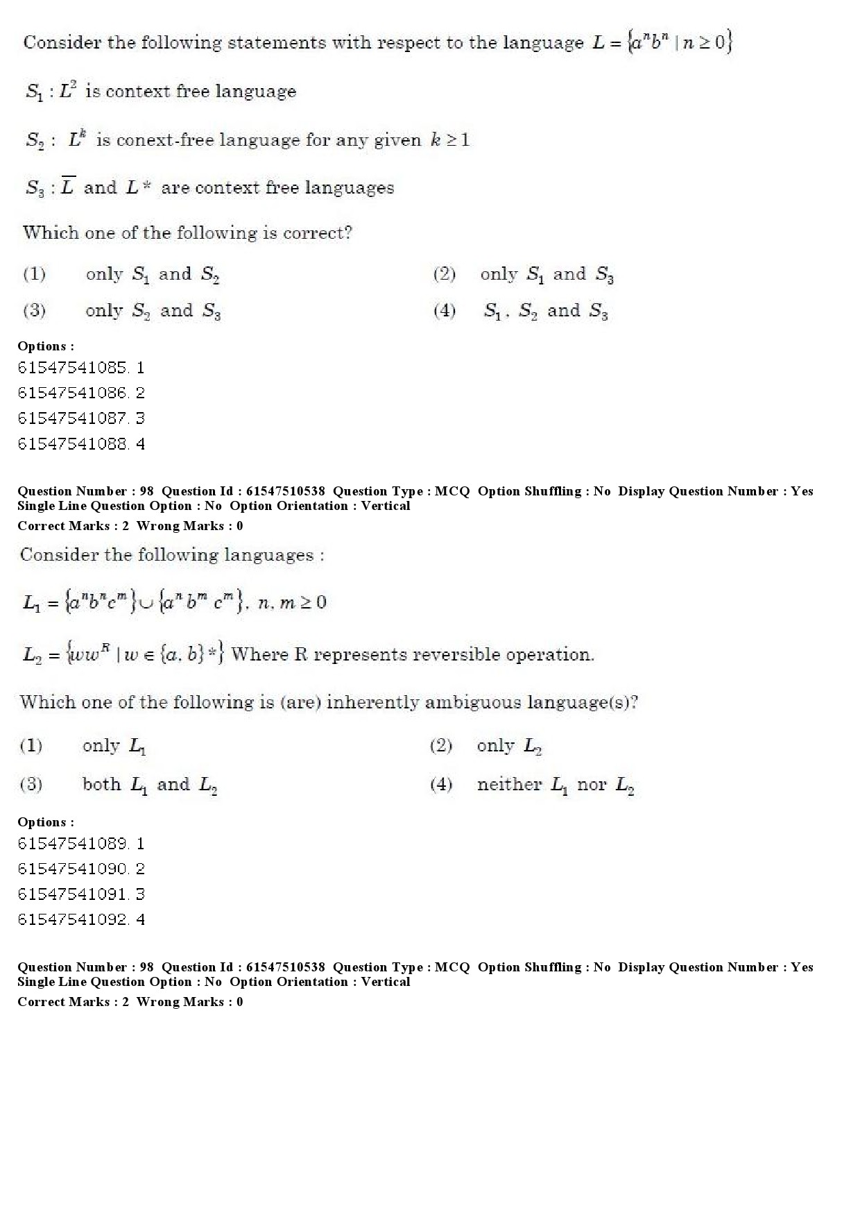 UGC NET Computer Science and Applications Question Paper December 2019 82