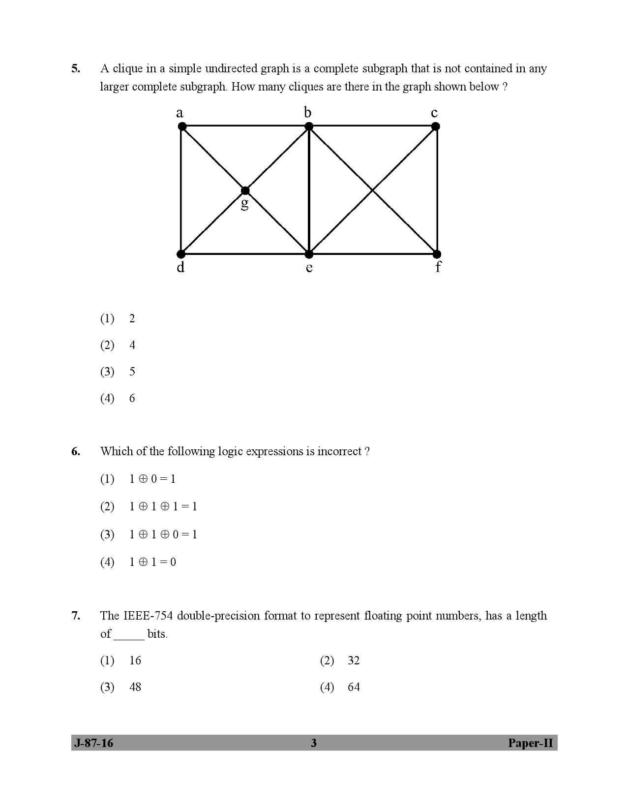 UGC NET Computer Science and Applications Question Paper II July 2016 3