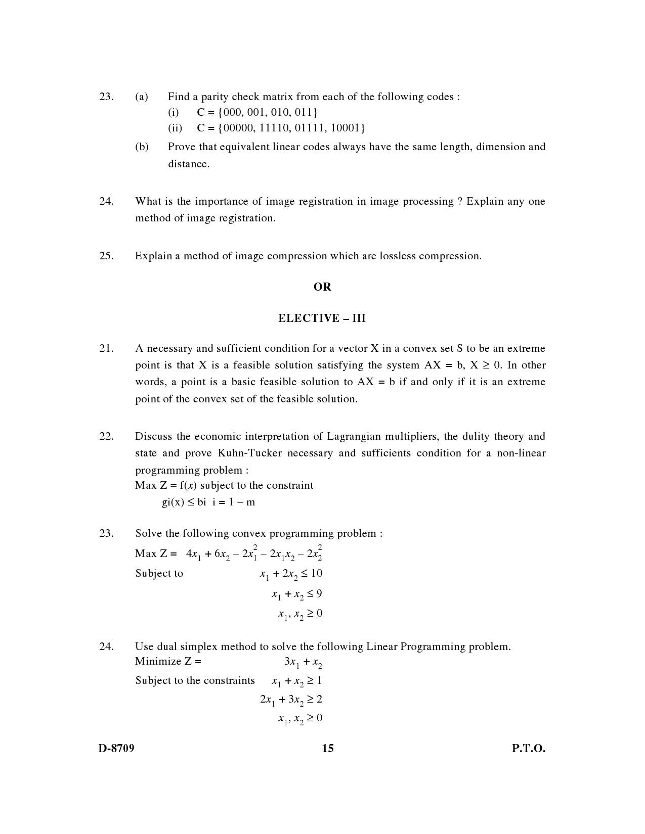 UGC NET Computer Science and Applications Question Paper III December 2009 15