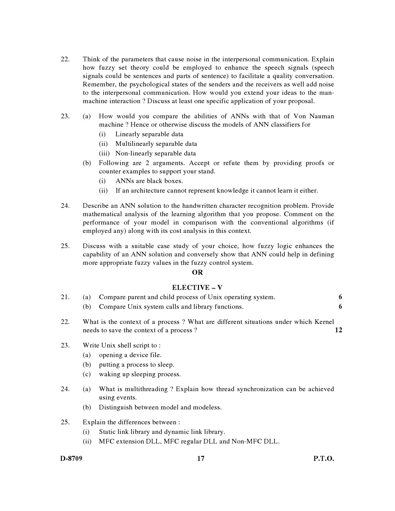 UGC NET Computer Science and Applications Question Paper III December 2009 17