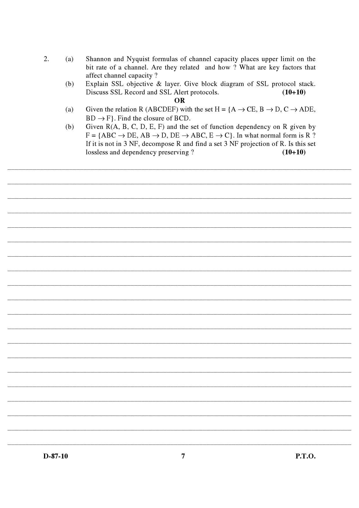 UGC NET Computer Science and Applications Question Paper III December 2010 4