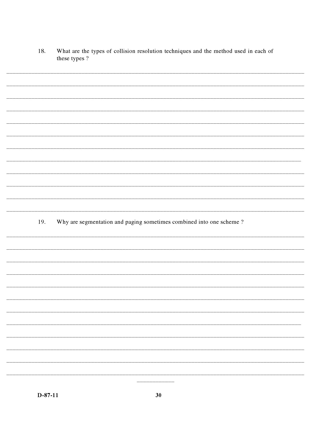 UGC NET Computer Science and Applications Question Paper III December 2011 17