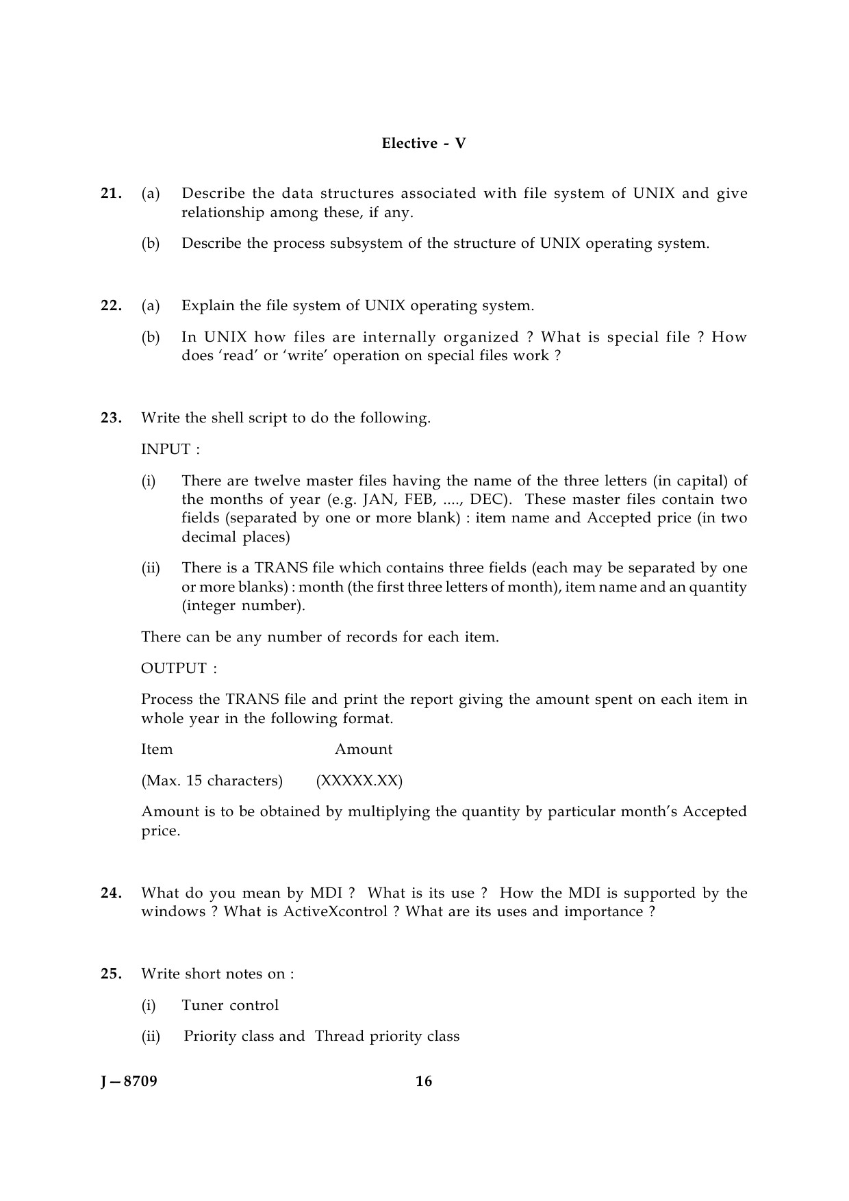 UGC NET Computer Science and Applications Question Paper III June 2009 16