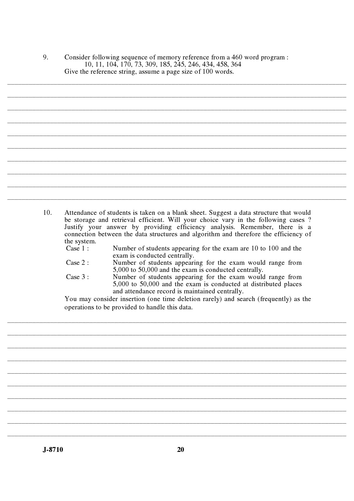 UGC NET Computer Science and Applications Question Paper III June 2010 11