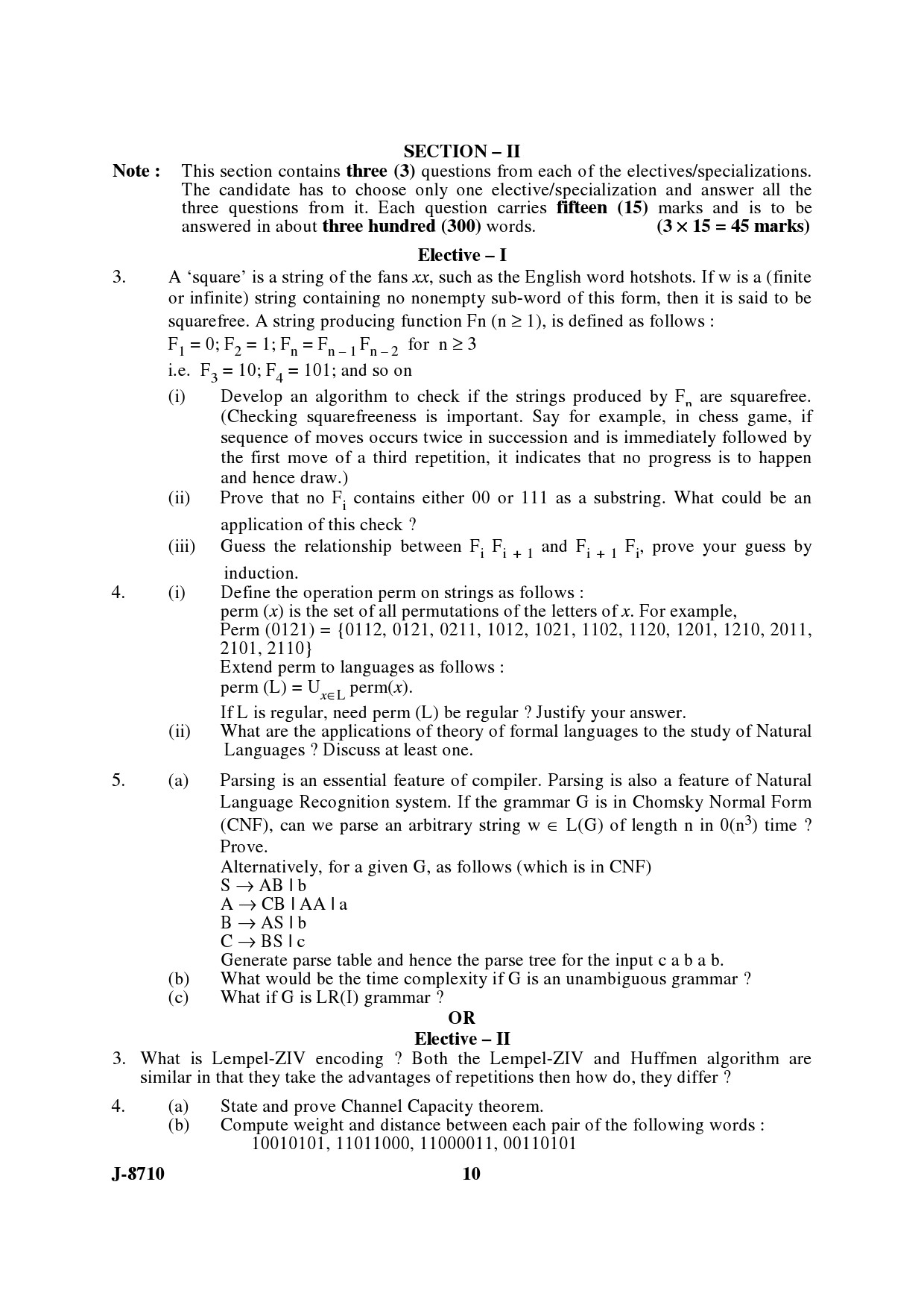 UGC NET Computer Science and Applications Question Paper III June 2010 6