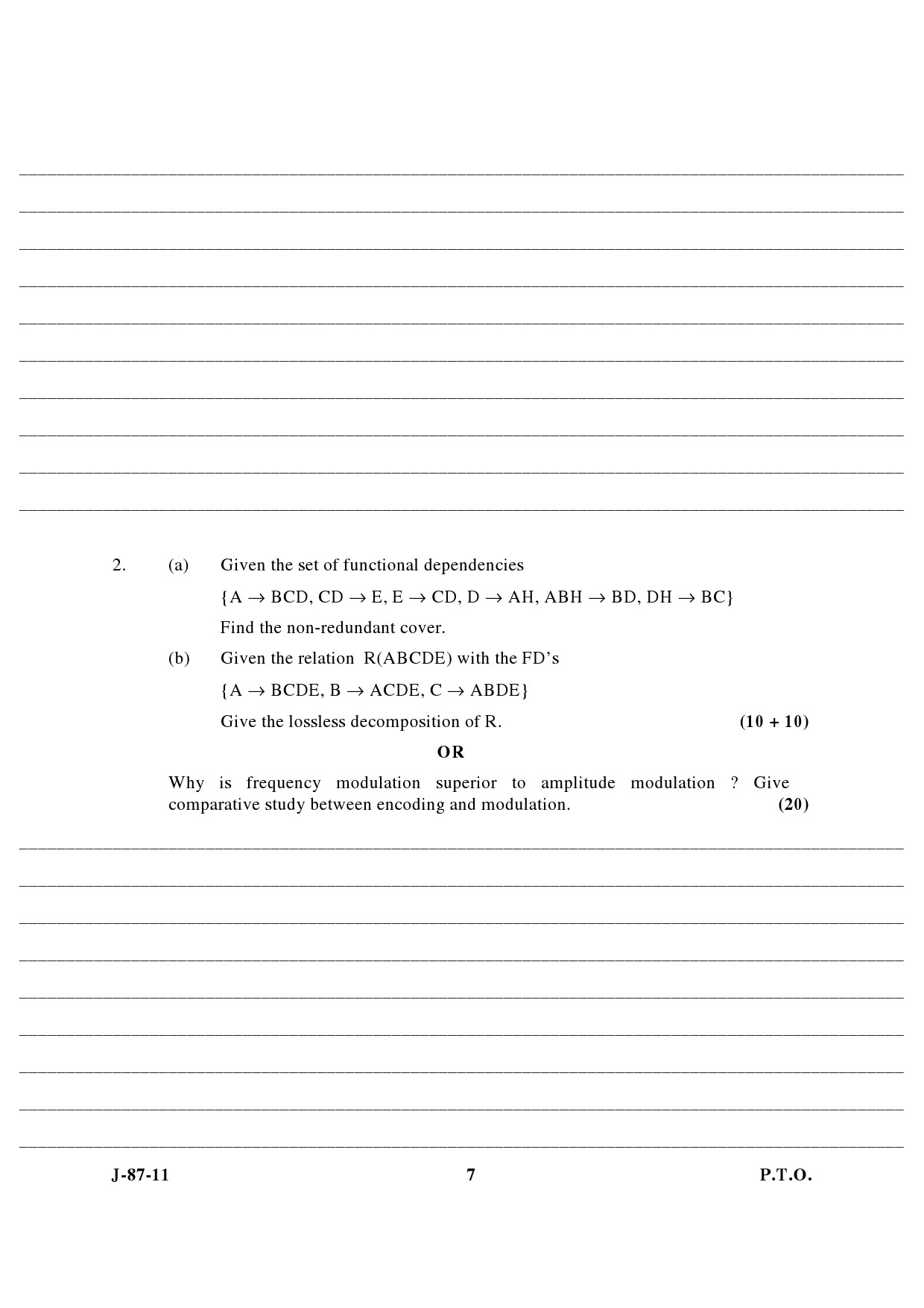 UGC NET Computer Science and Applications Question Paper III June 2011 4