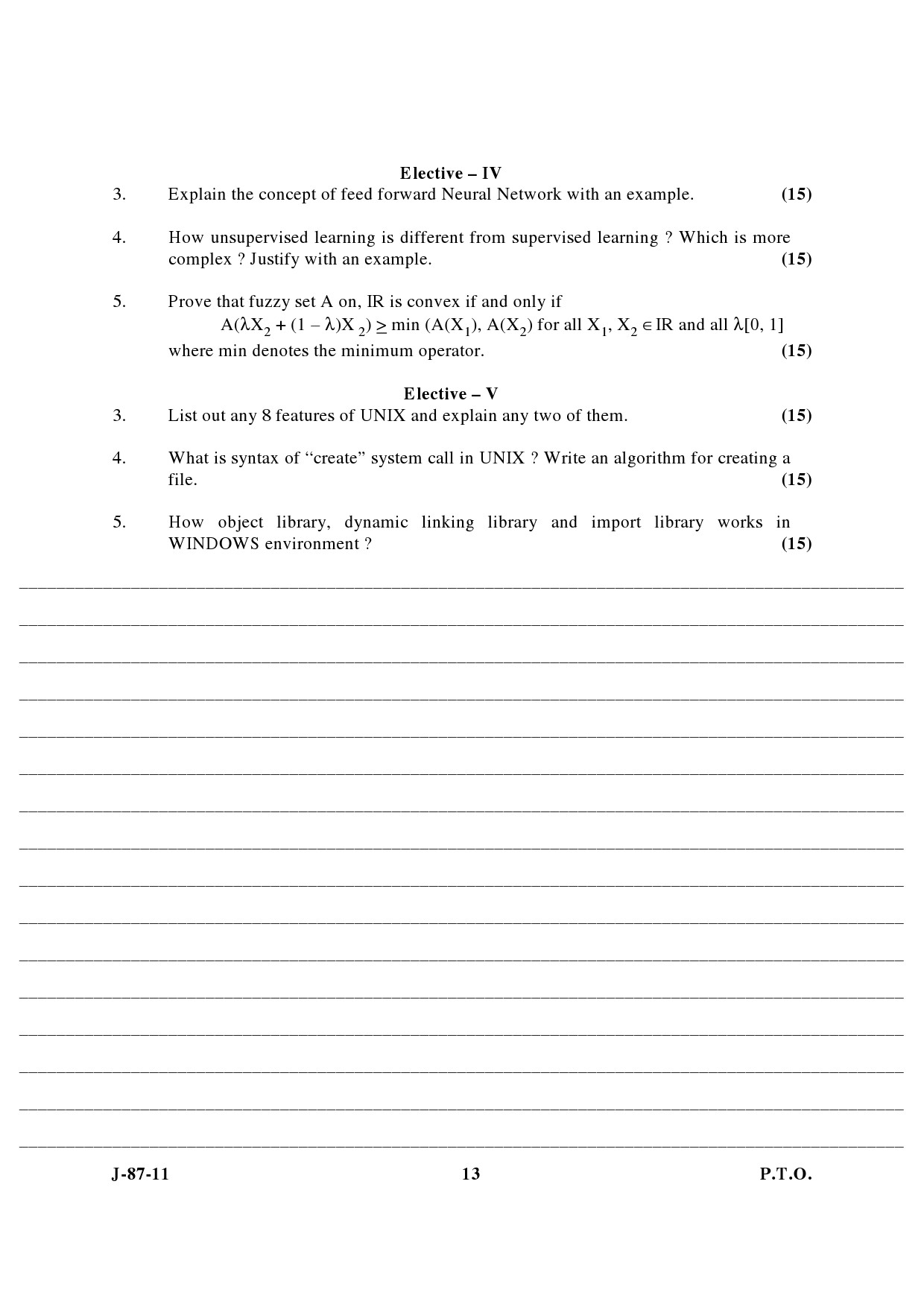 UGC NET Computer Science and Applications Question Paper III June 2011 7