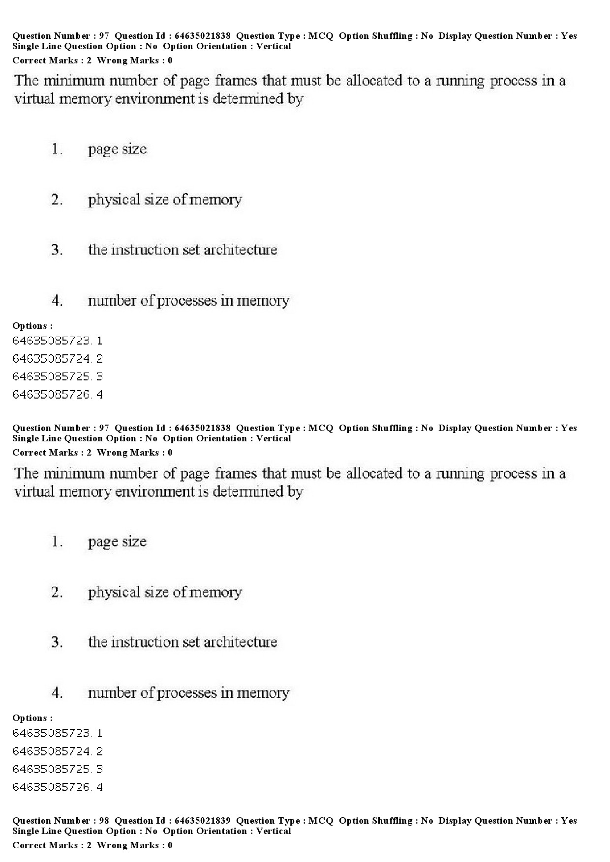 UGC NET Computer Science and Applications Question Paper June 2019 100