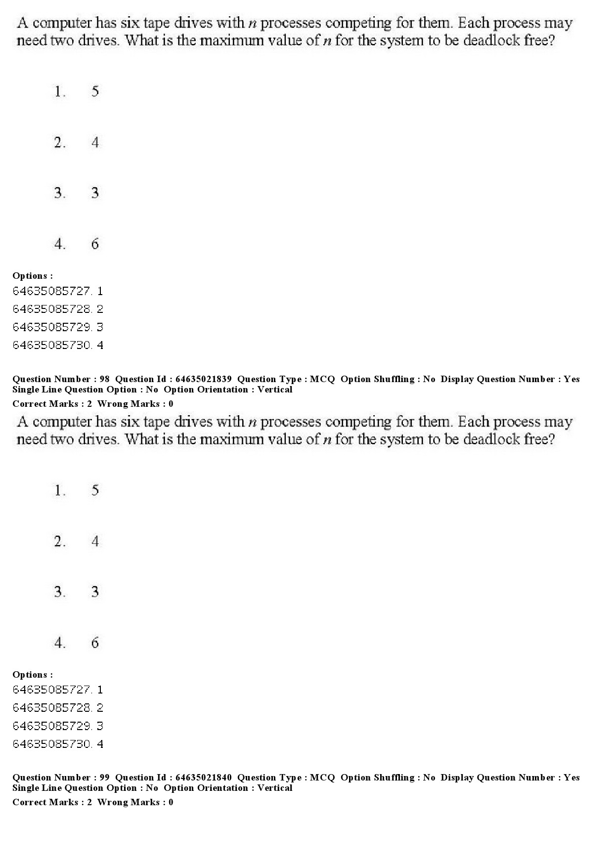 UGC NET Computer Science and Applications Question Paper June 2019 101