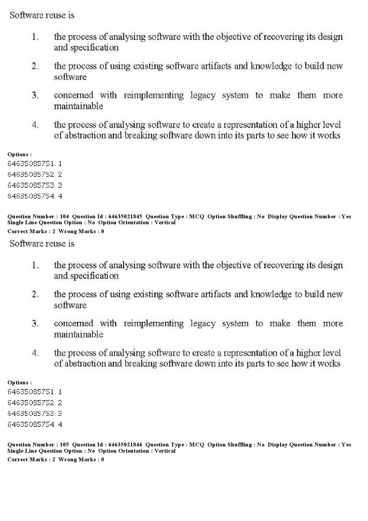 UGC NET Computer Science and Applications Question Paper June 2019 108