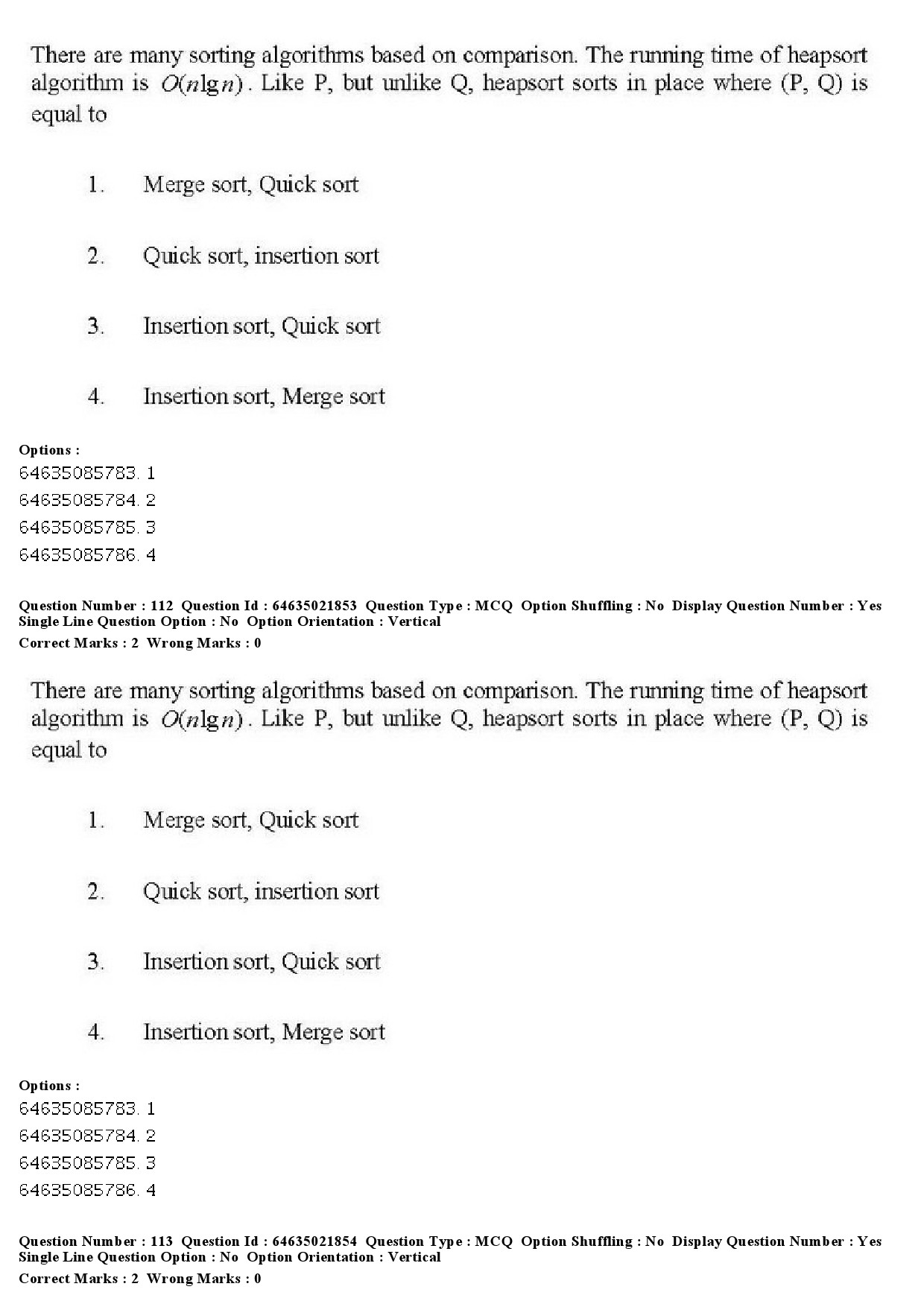 UGC NET Computer Science and Applications Question Paper June 2019 119