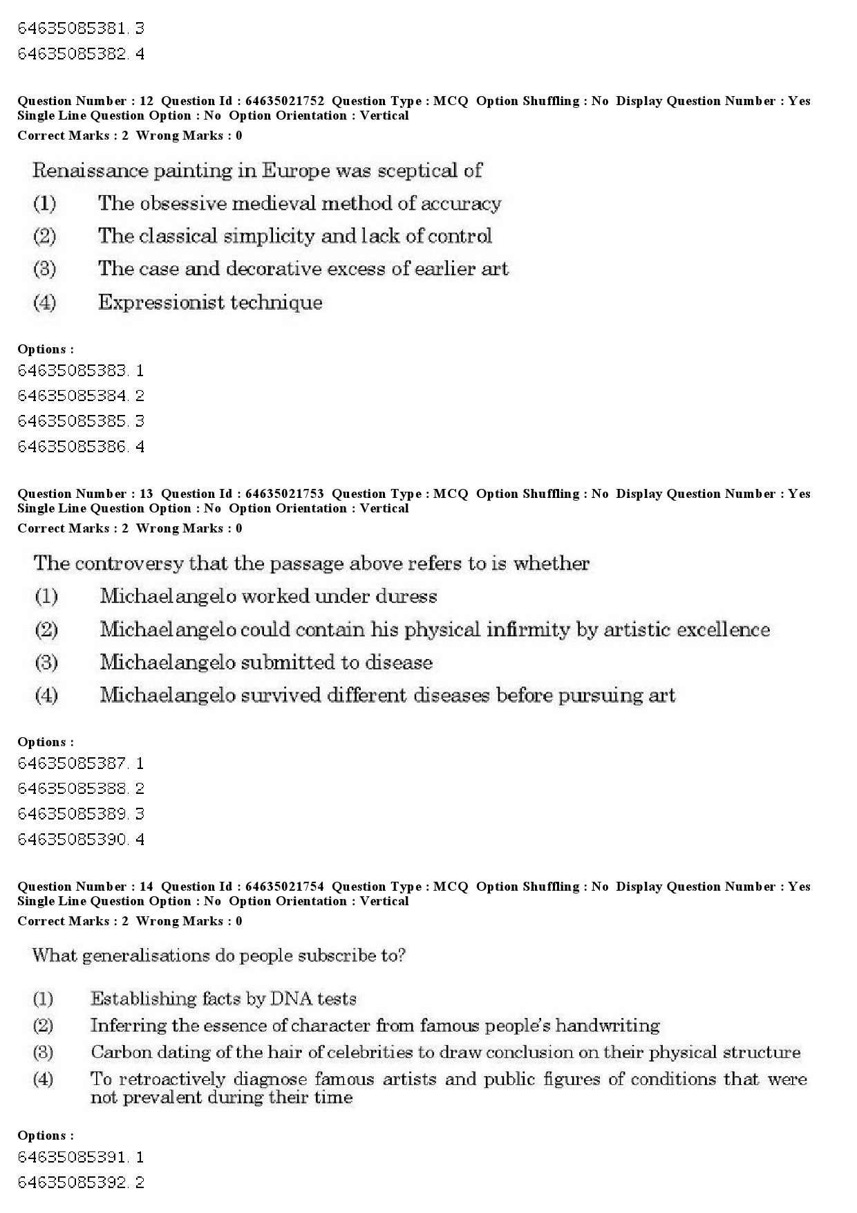 UGC NET Computer Science and Applications Question Paper June 2019 12