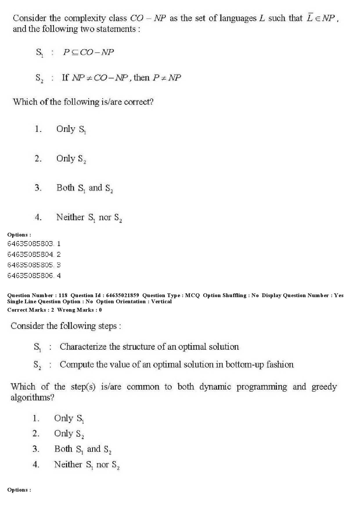 UGC NET Computer Science and Applications Question Paper June 2019 126