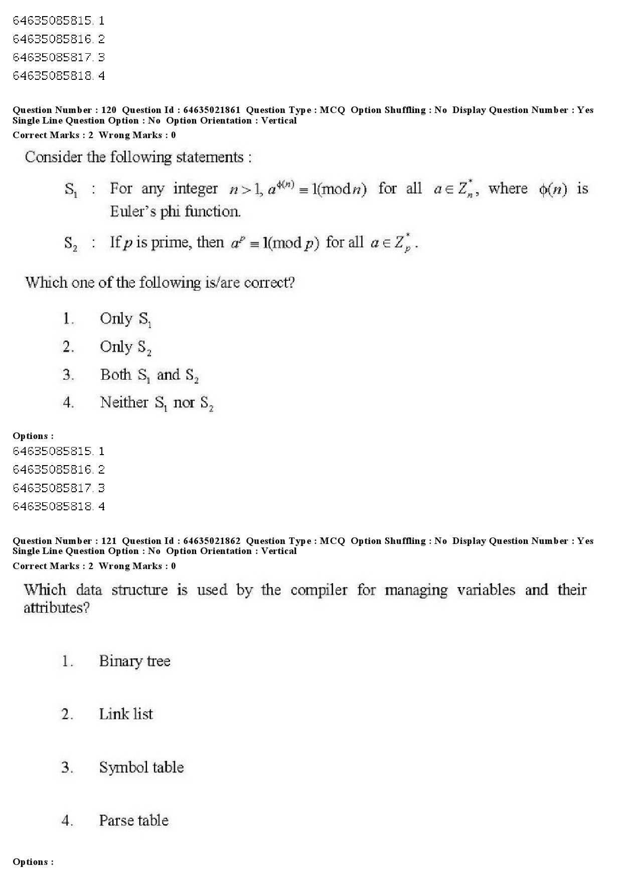 UGC NET Computer Science and Applications Question Paper June 2019 129