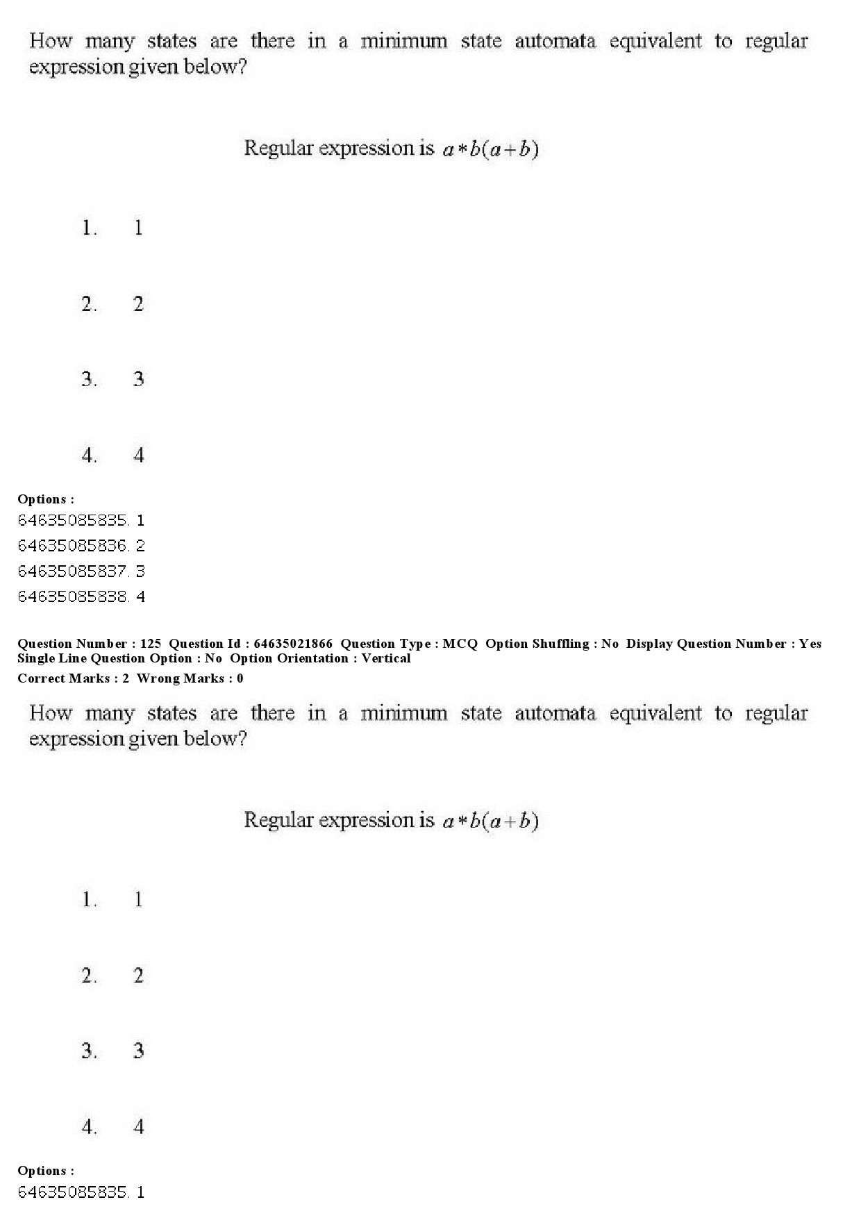 UGC NET Computer Science and Applications Question Paper June 2019 135