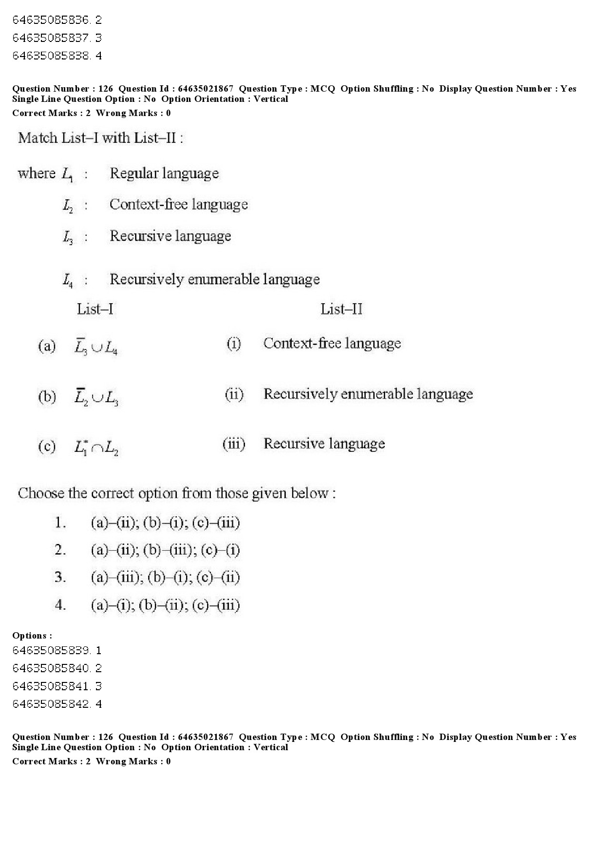 UGC NET Computer Science and Applications Question Paper June 2019 136