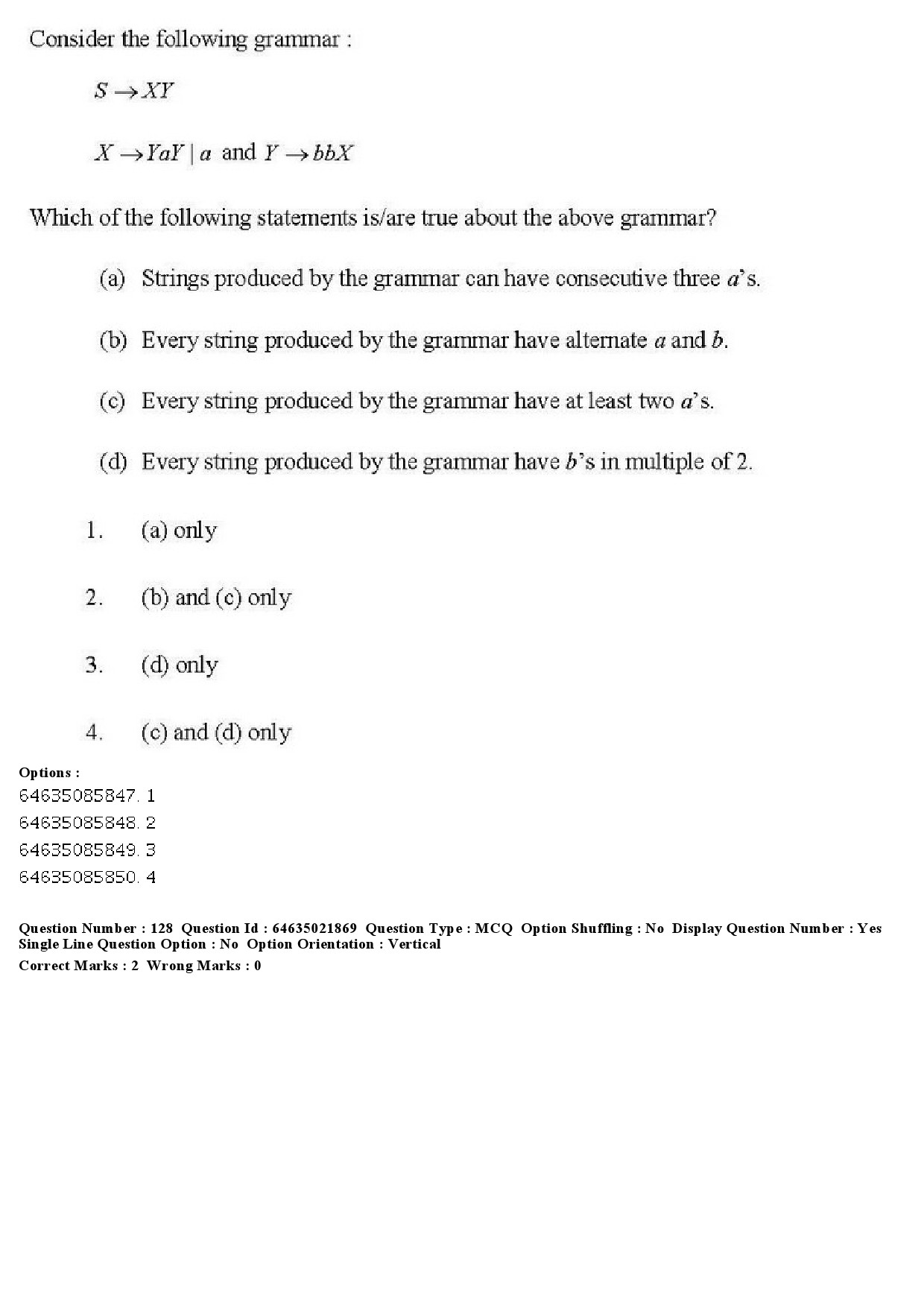 UGC NET Computer Science and Applications Question Paper June 2019 140