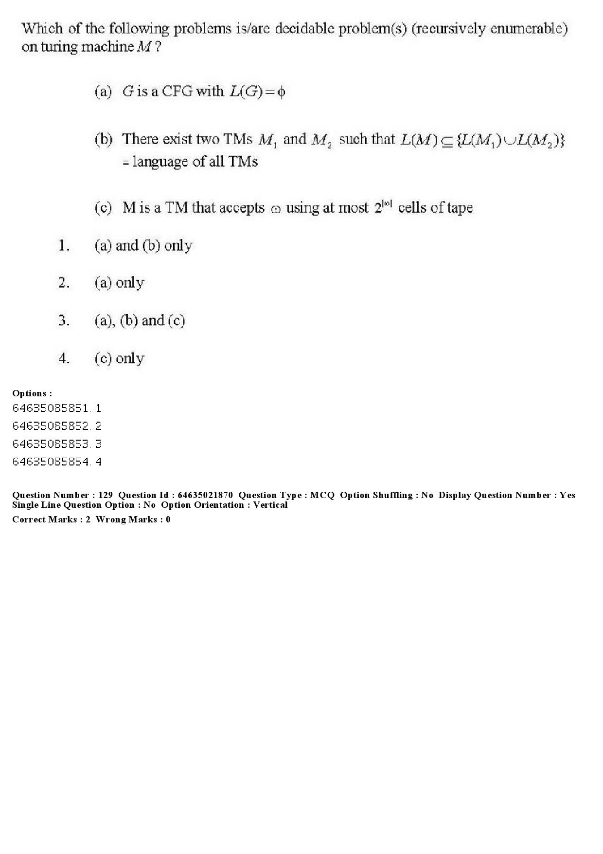 UGC NET Computer Science and Applications Question Paper June 2019 142