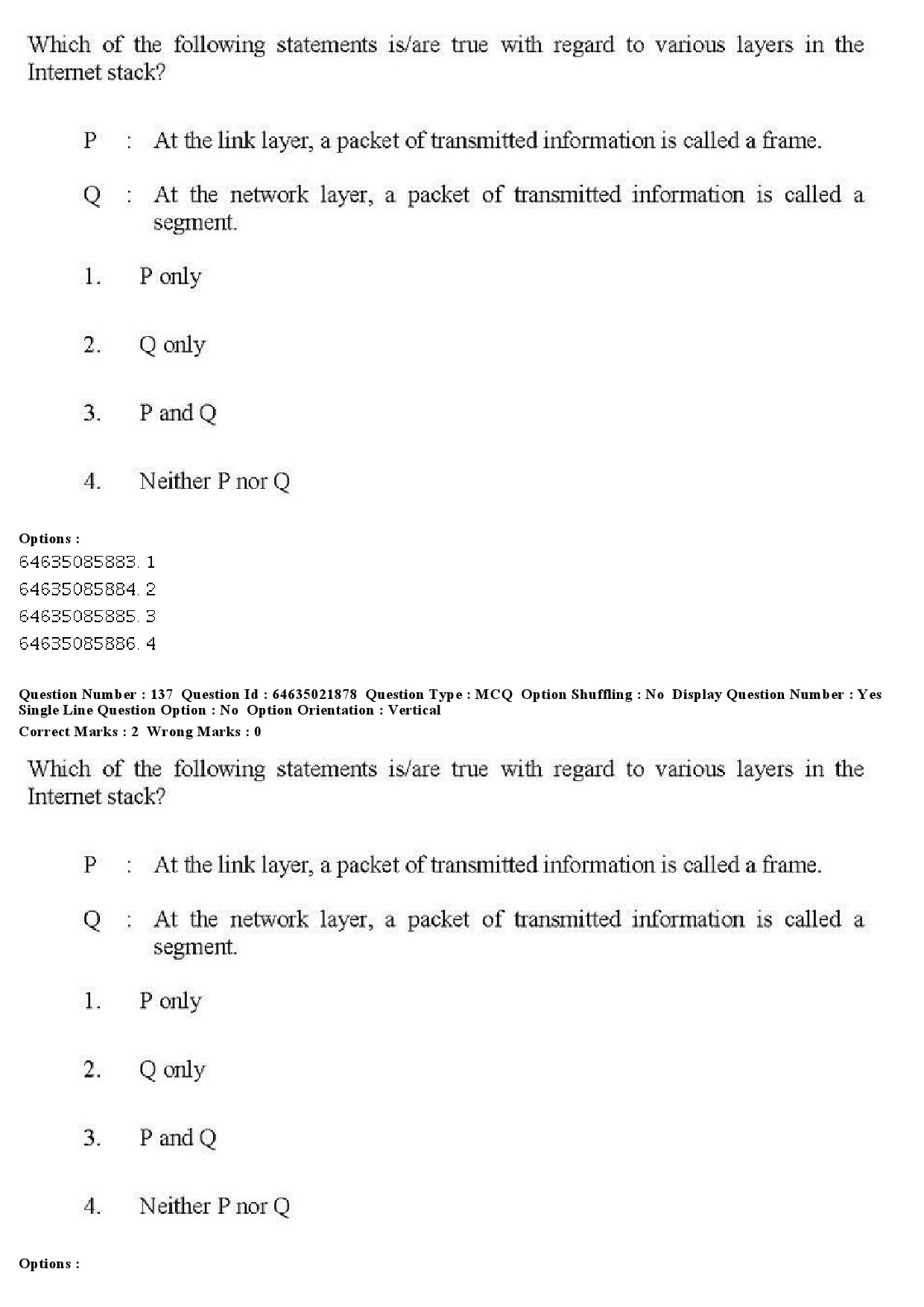 UGC NET Computer Science and Applications Question Paper June 2019 151