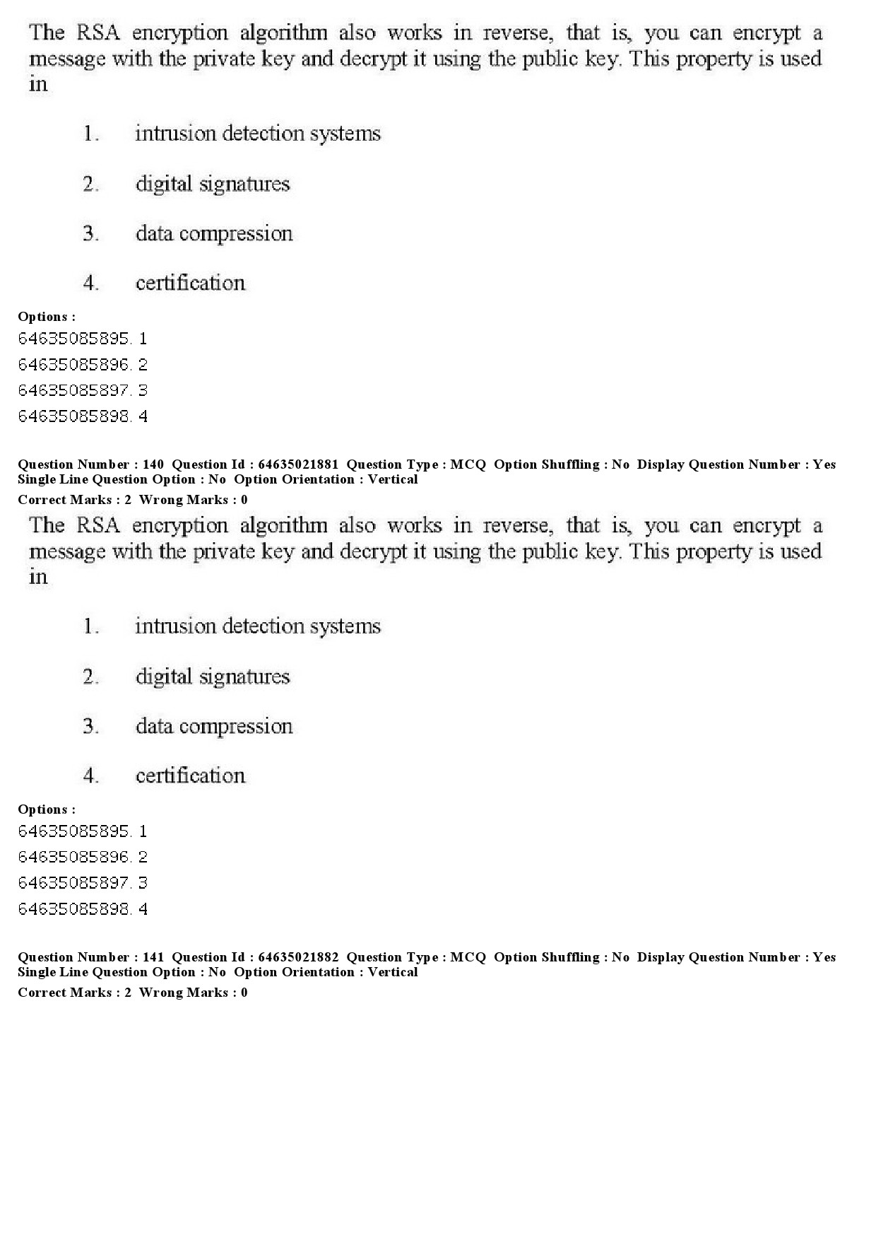 UGC NET Computer Science and Applications Question Paper June 2019 154