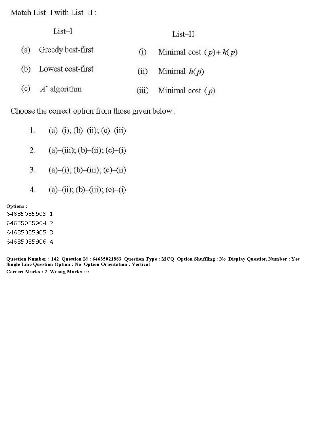 UGC NET Computer Science and Applications Question Paper June 2019 157