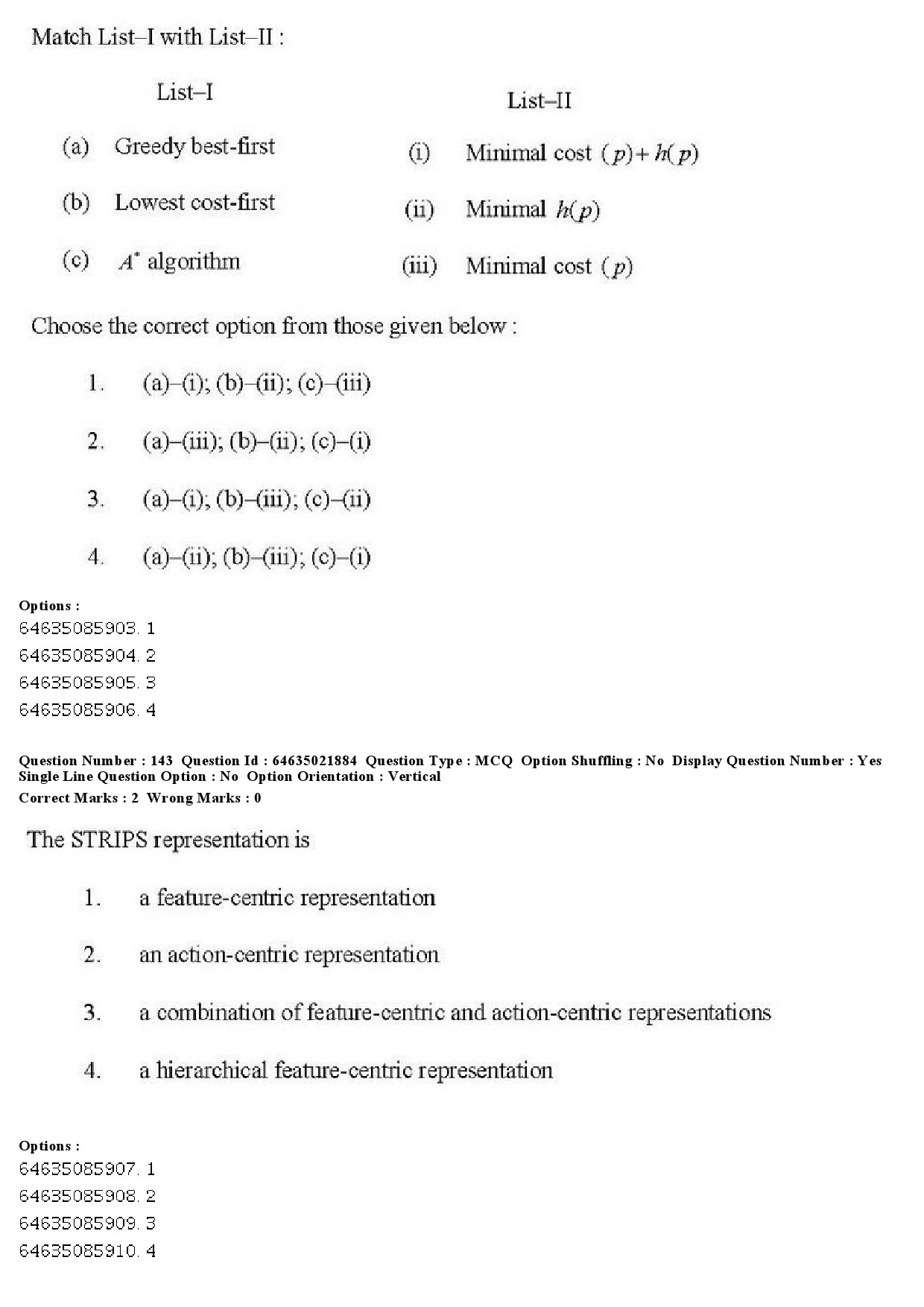 UGC NET Computer Science and Applications Question Paper June 2019 158