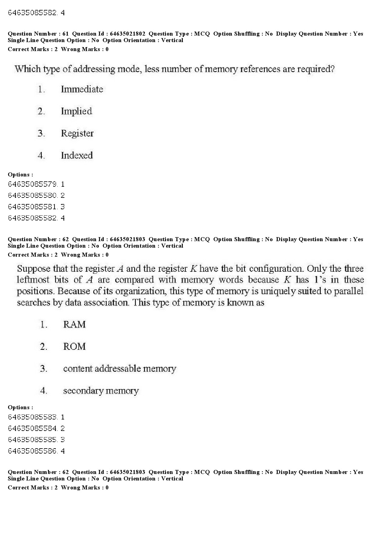 UGC NET Computer Science and Applications Question Paper June 2019 55