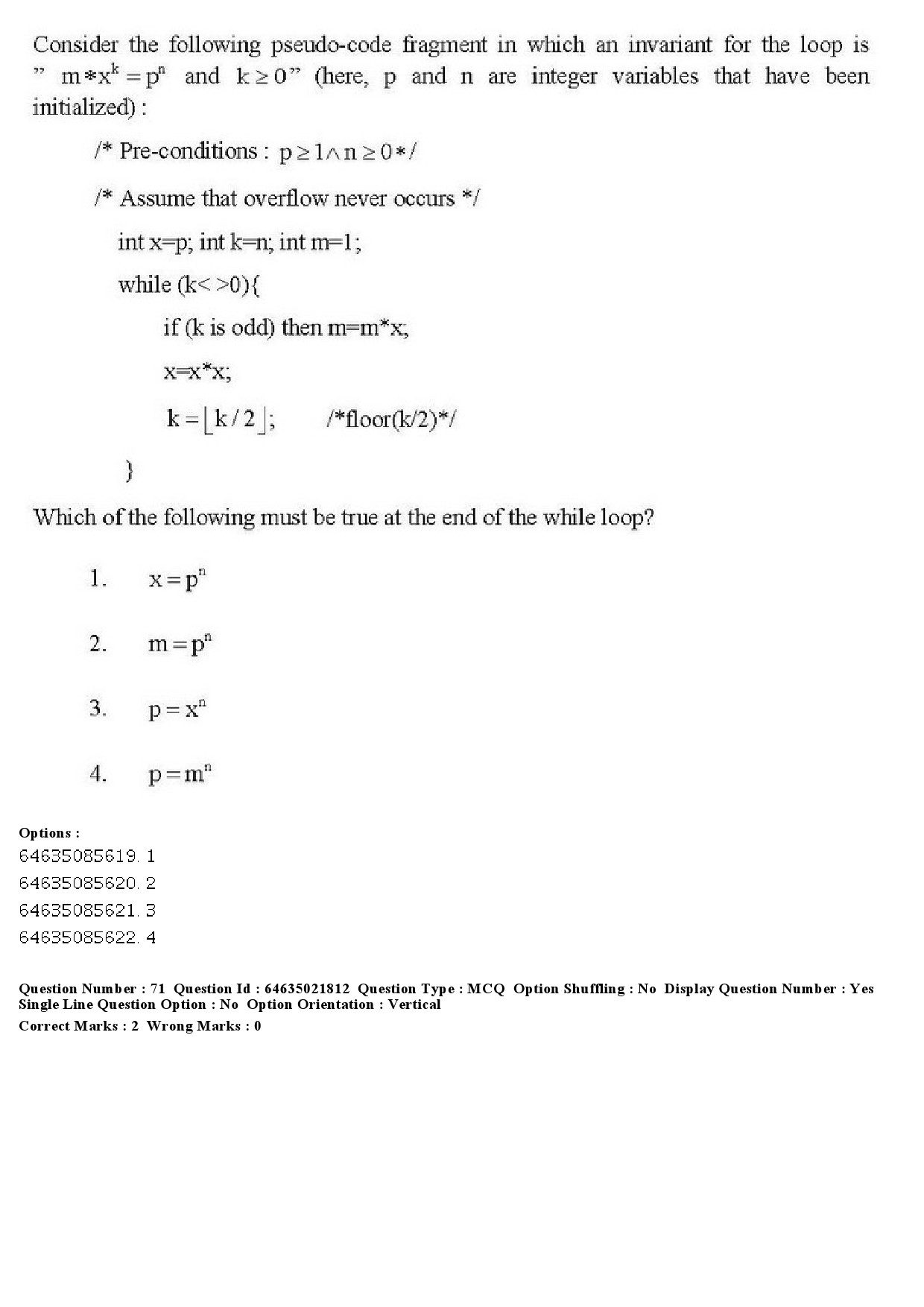 UGC NET Computer Science and Applications Question Paper June 2019 64