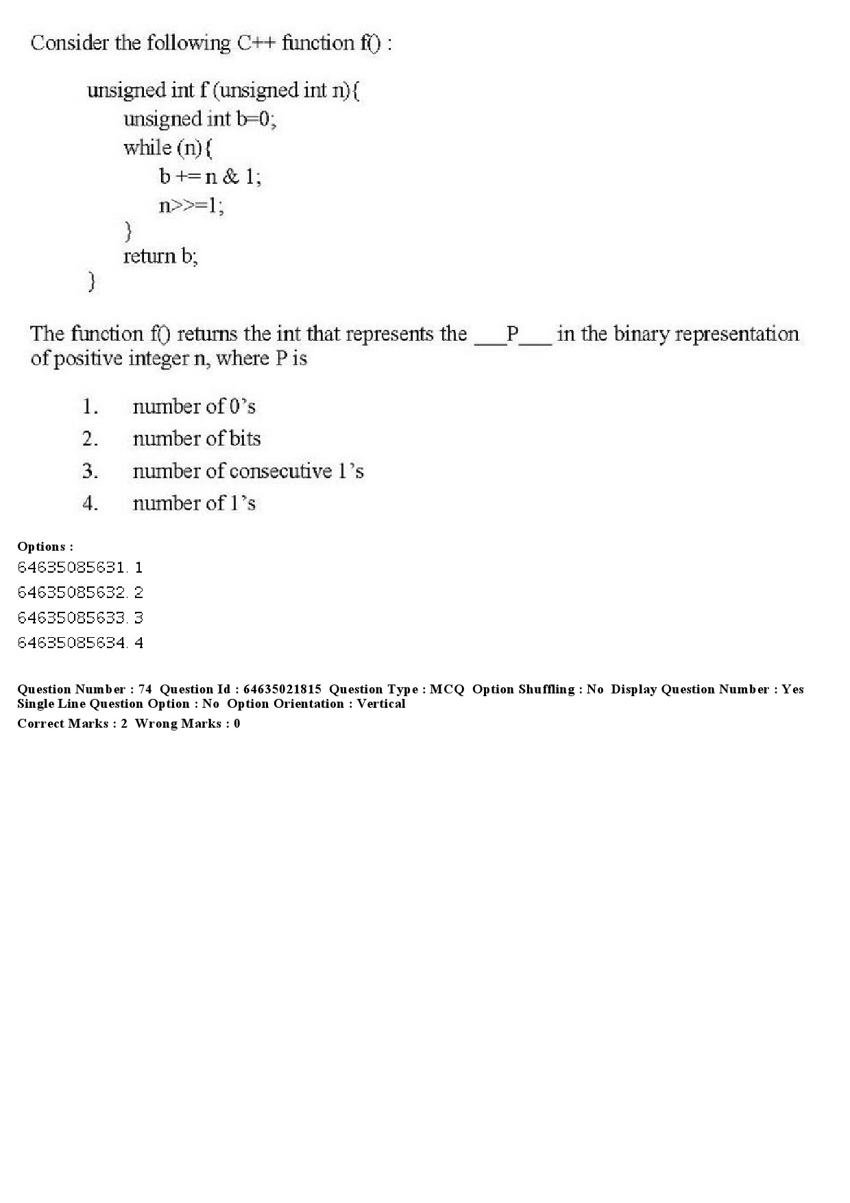 UGC NET Computer Science and Applications Question Paper June 2019 70