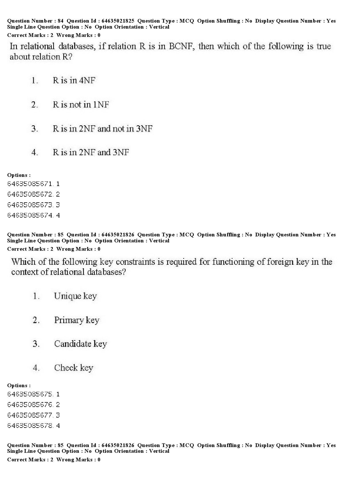 UGC NET Computer Science and Applications Question Paper June 2019 84