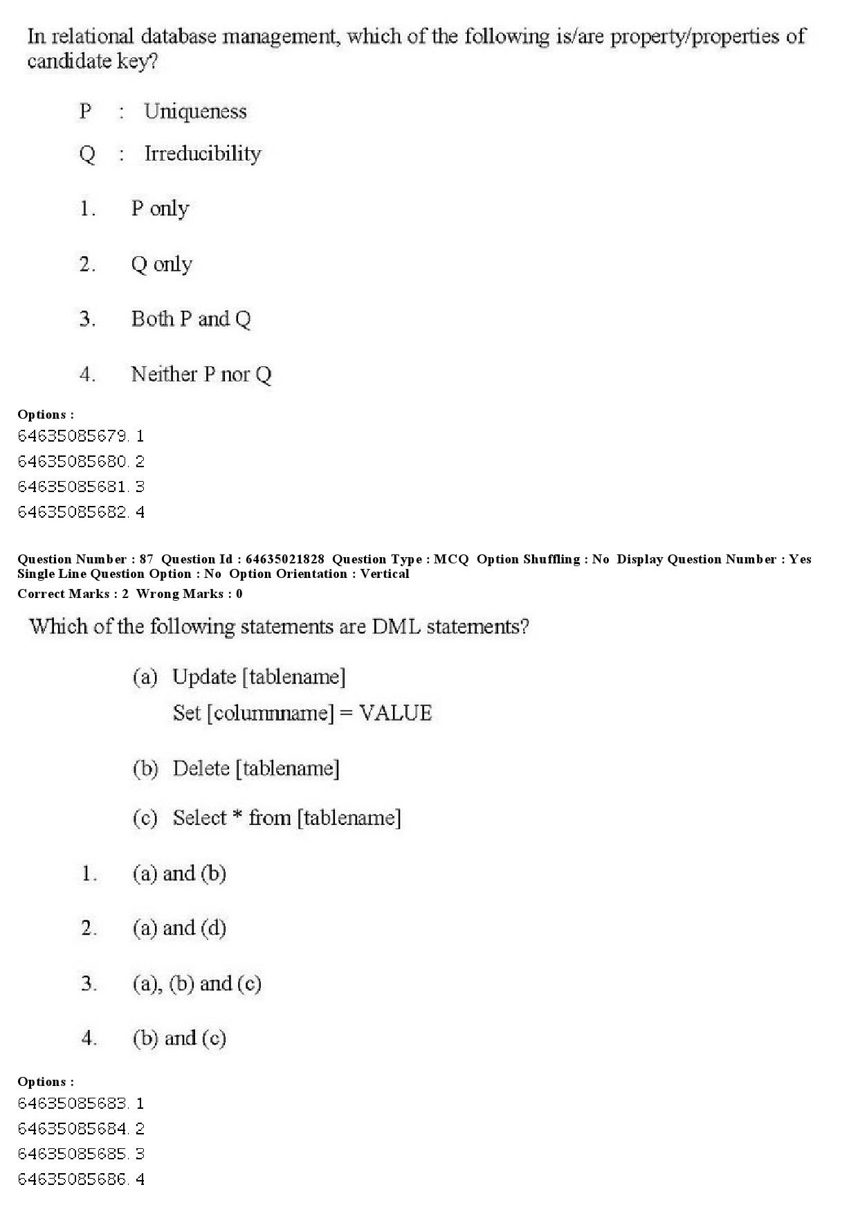 UGC NET Computer Science and Applications Question Paper June 2019 86