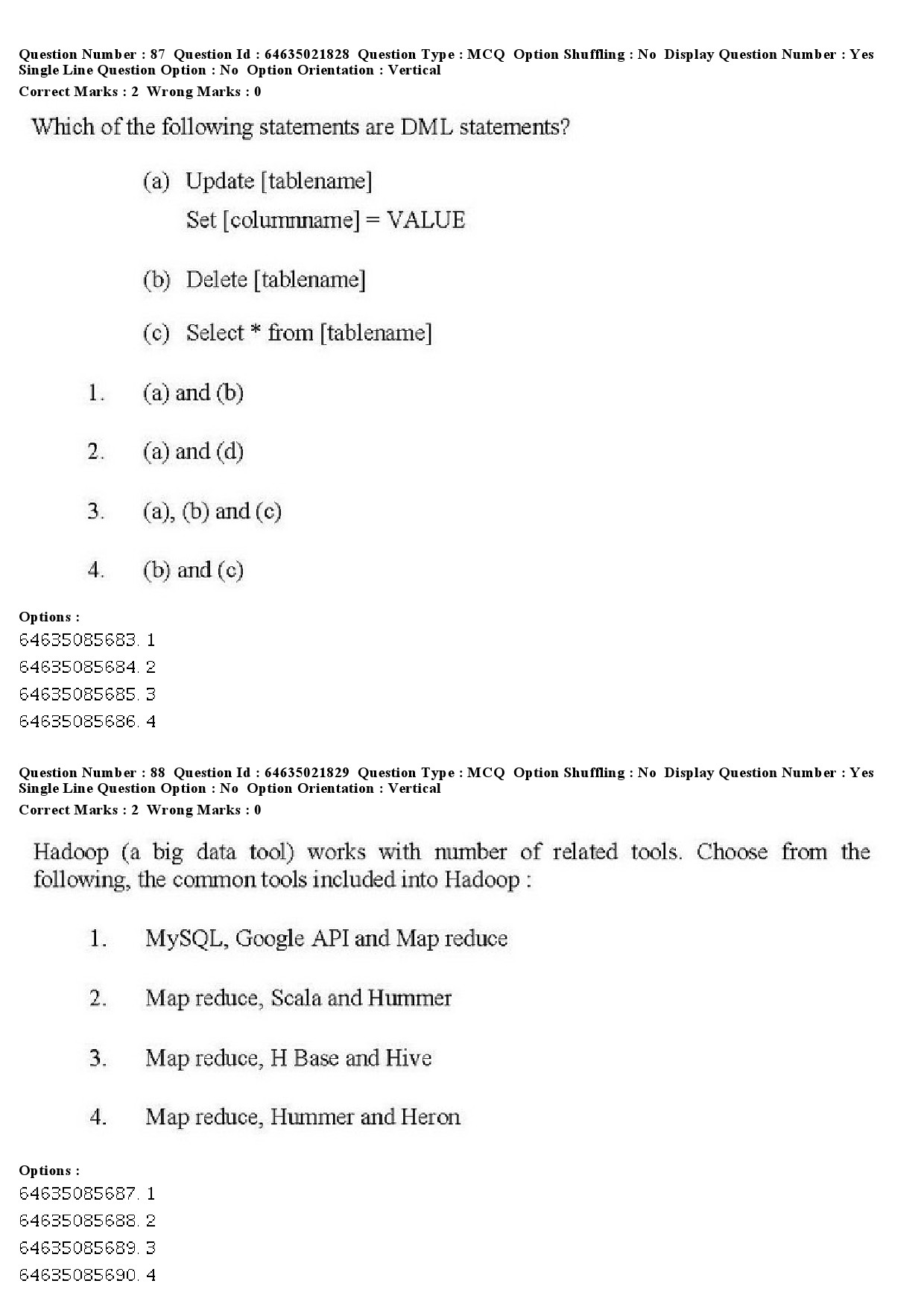 UGC NET Computer Science and Applications Question Paper June 2019 87