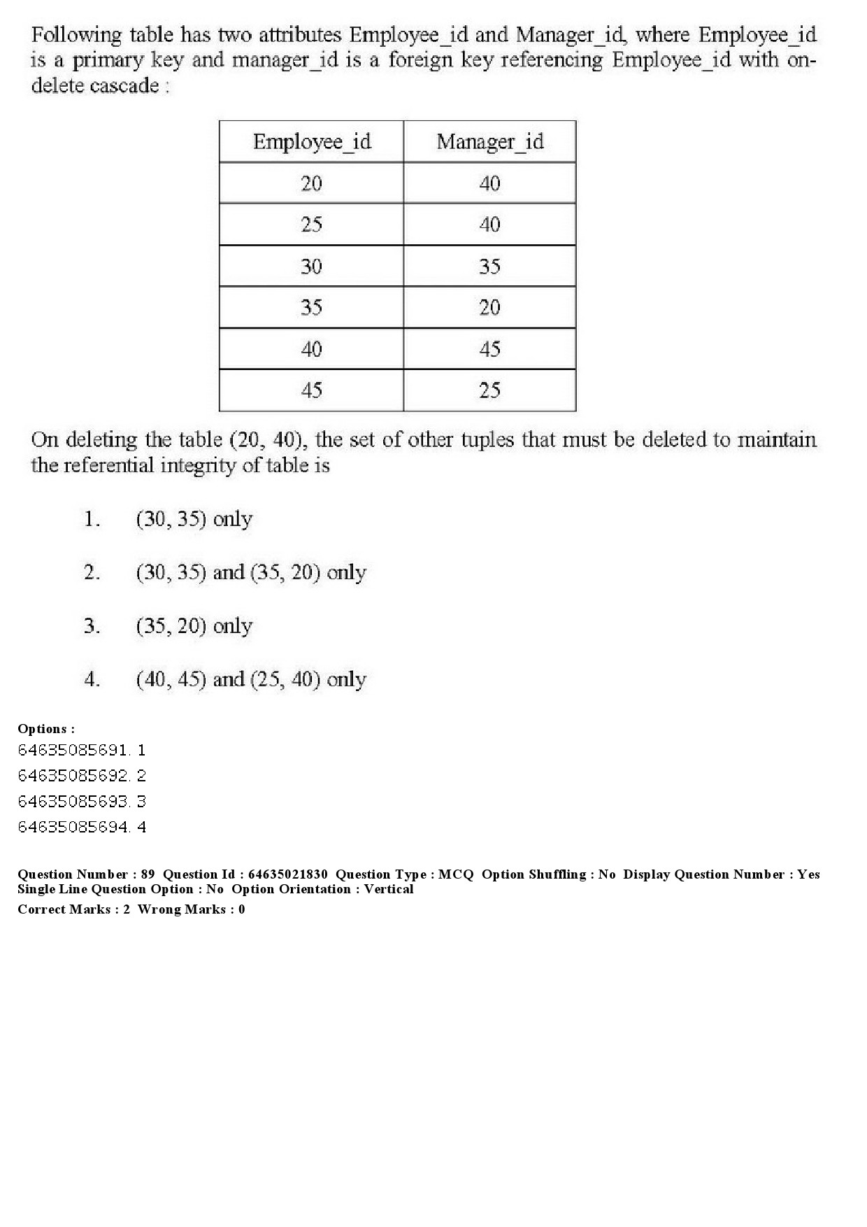 UGC NET Computer Science and Applications Question Paper June 2019 89