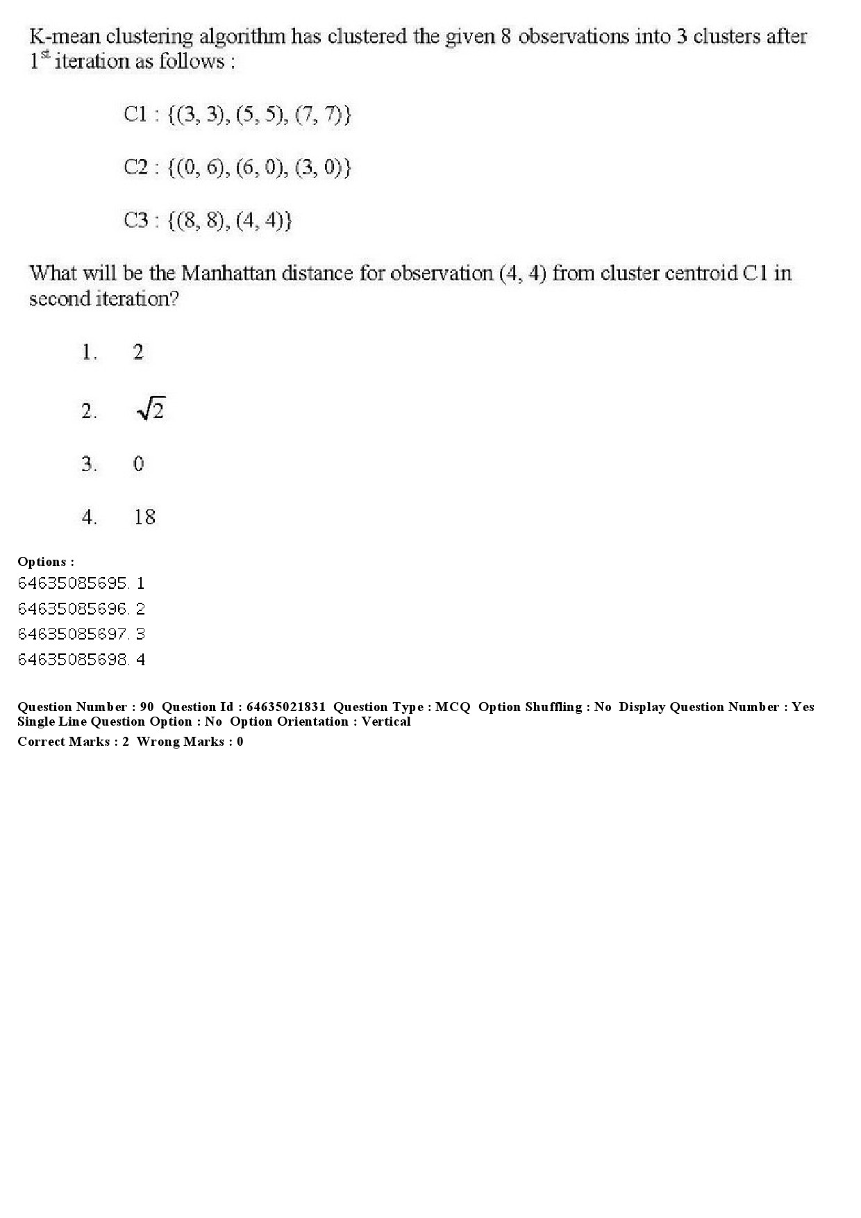 UGC NET Computer Science and Applications Question Paper June 2019 91