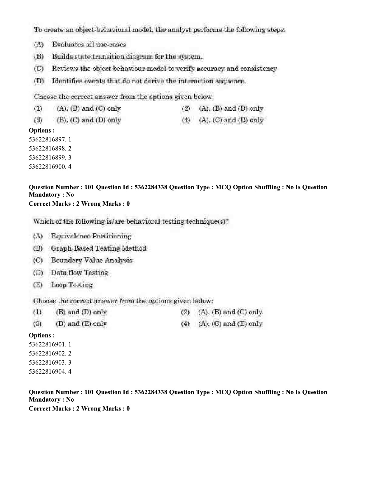 UGC NET Computer Science and Applications Question Paper September 2020 105