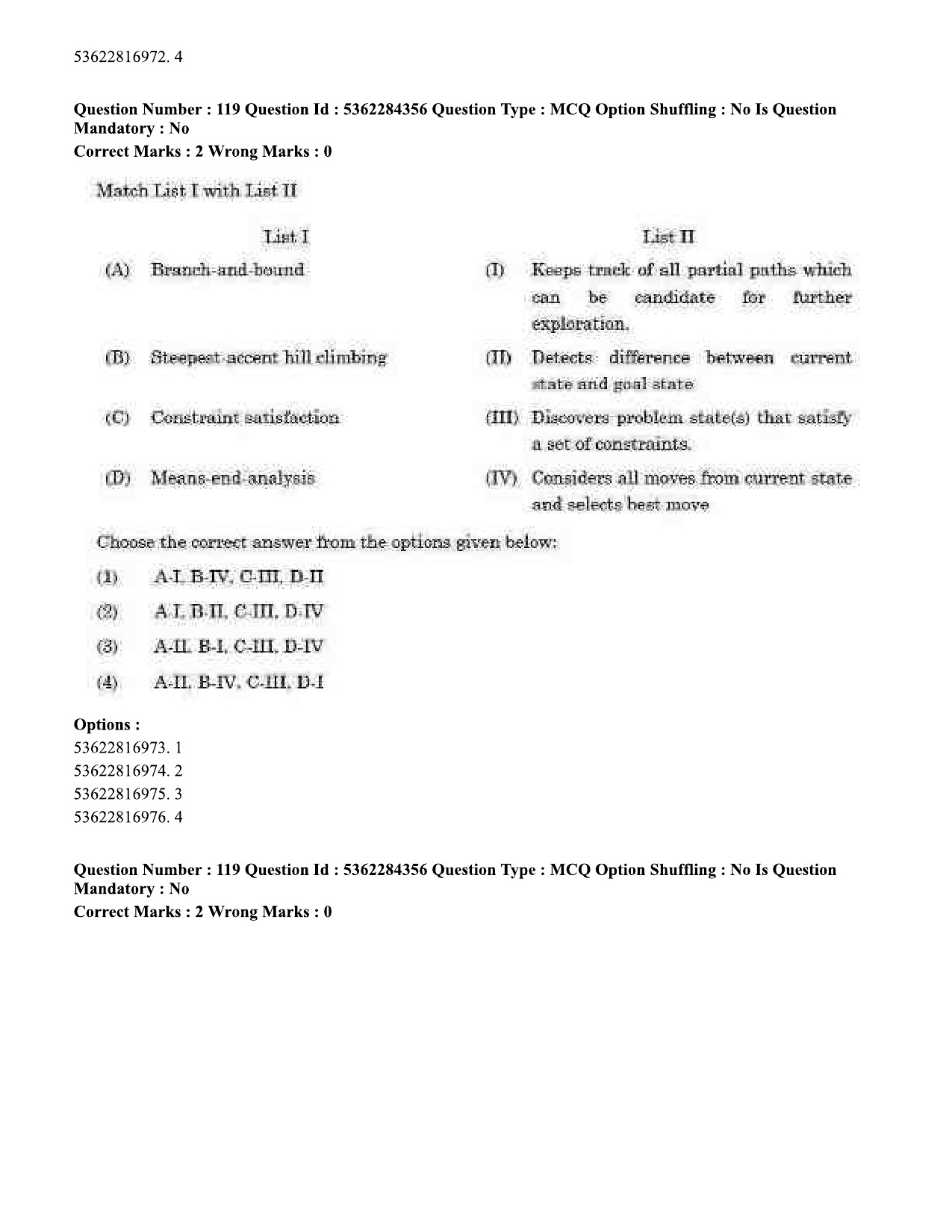 UGC NET Computer Science and Applications Question Paper September 2020 126