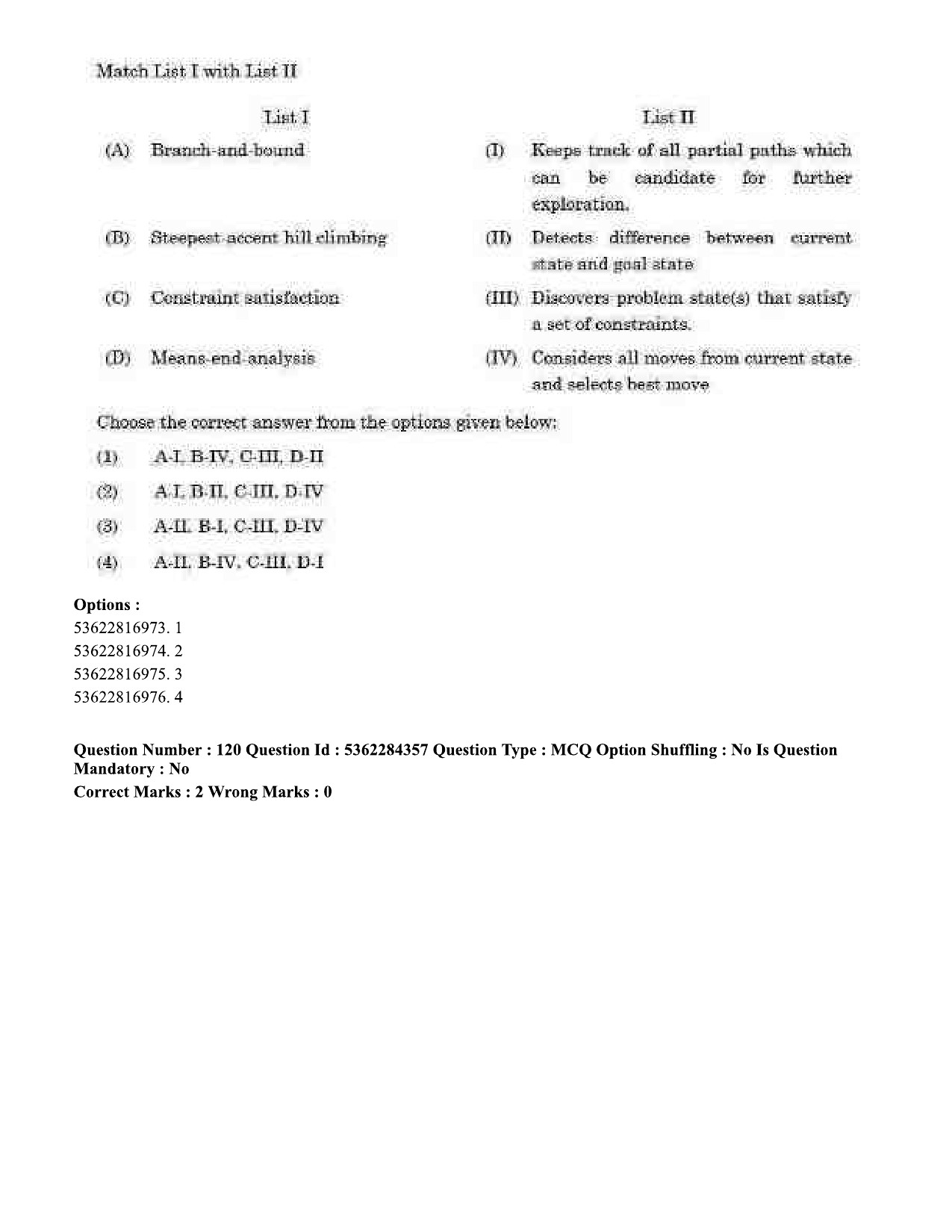 UGC NET Computer Science and Applications Question Paper September 2020 127