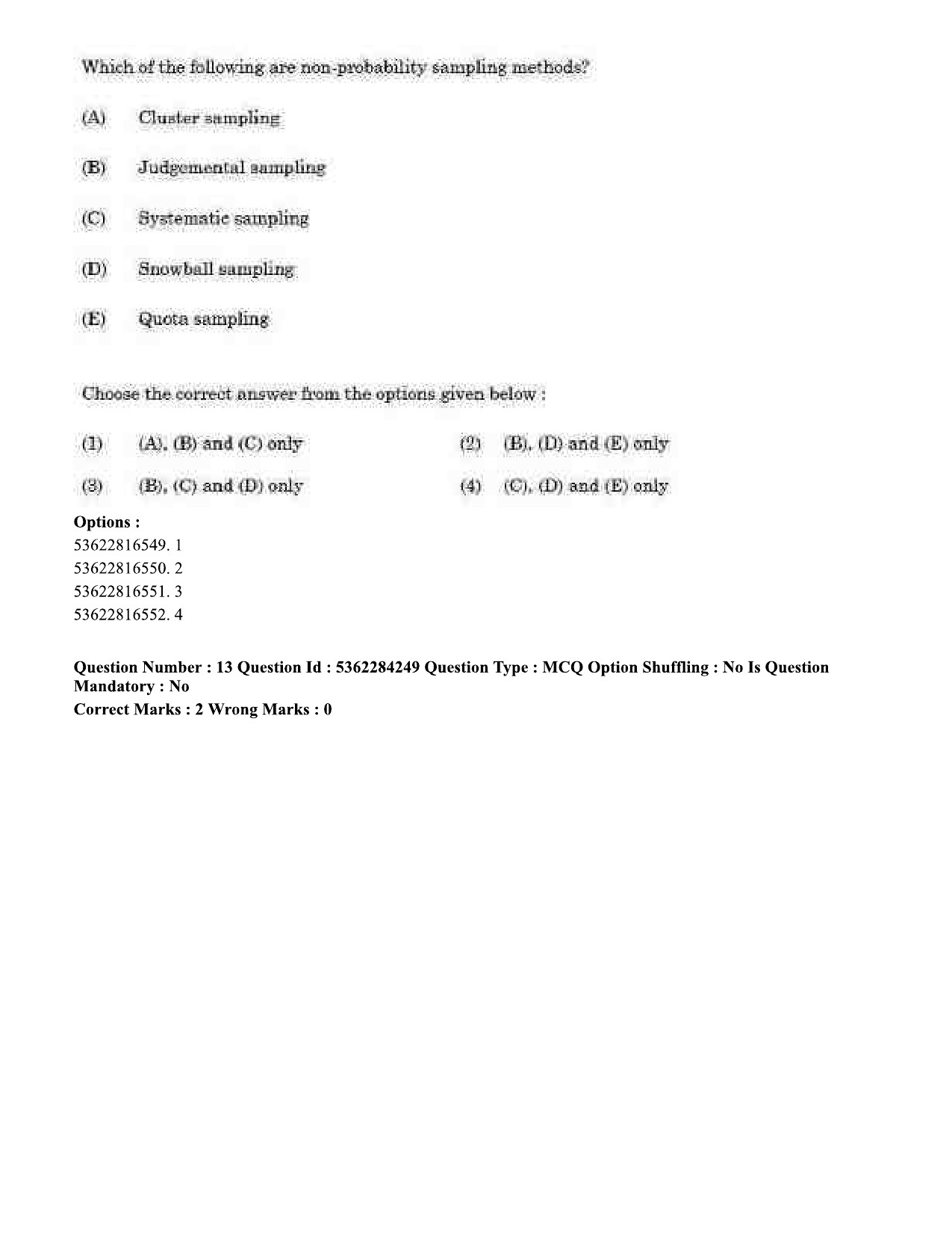 UGC NET Computer Science and Applications Question Paper September 2020 13