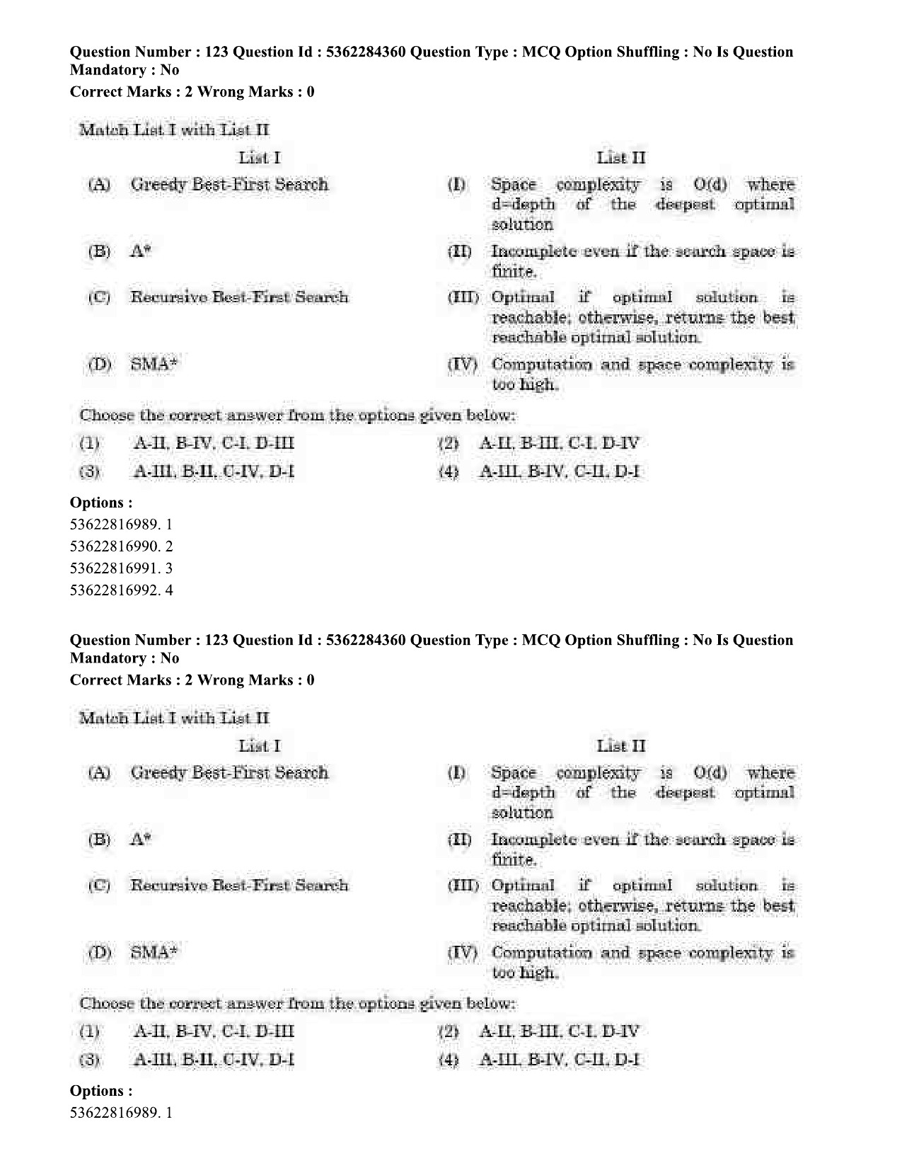 UGC NET Computer Science and Applications Question Paper September 2020 131