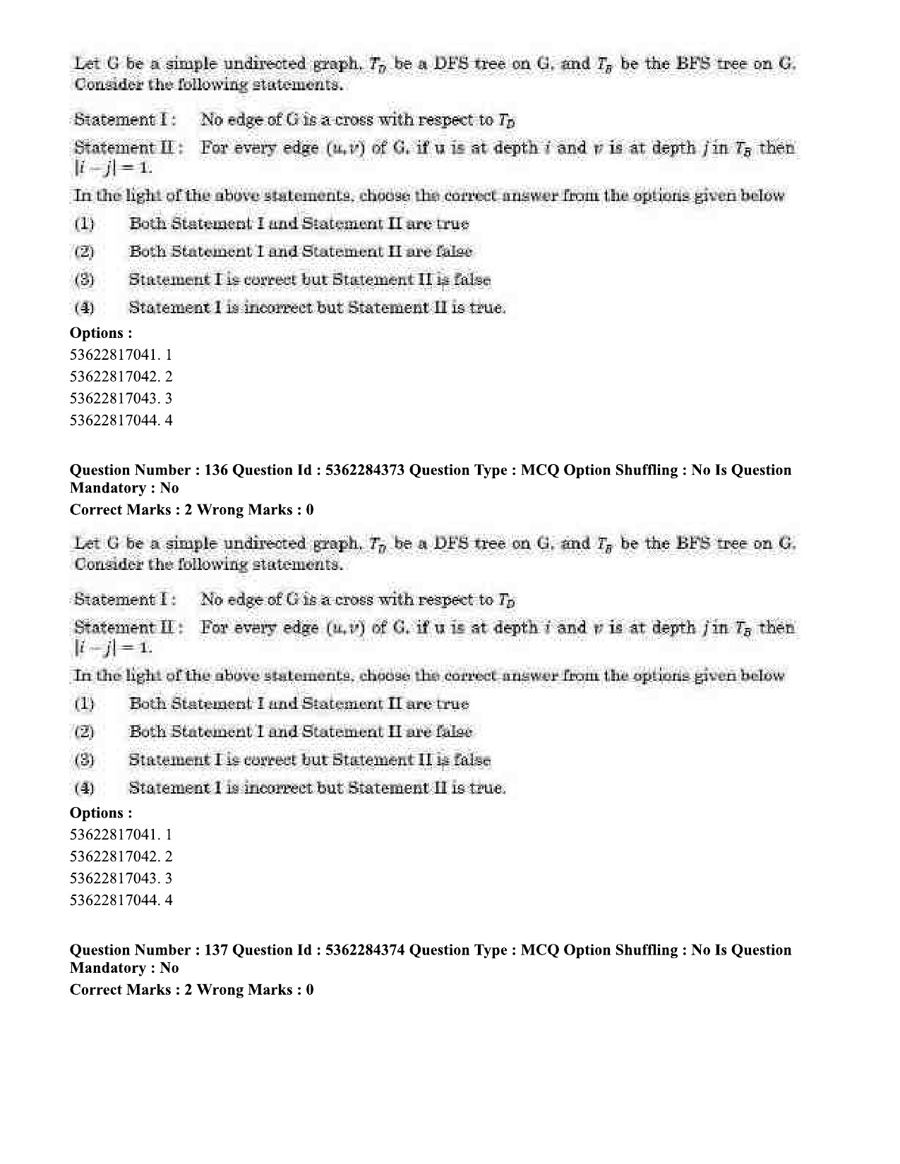 UGC NET Computer Science and Applications Question Paper September 2020 145