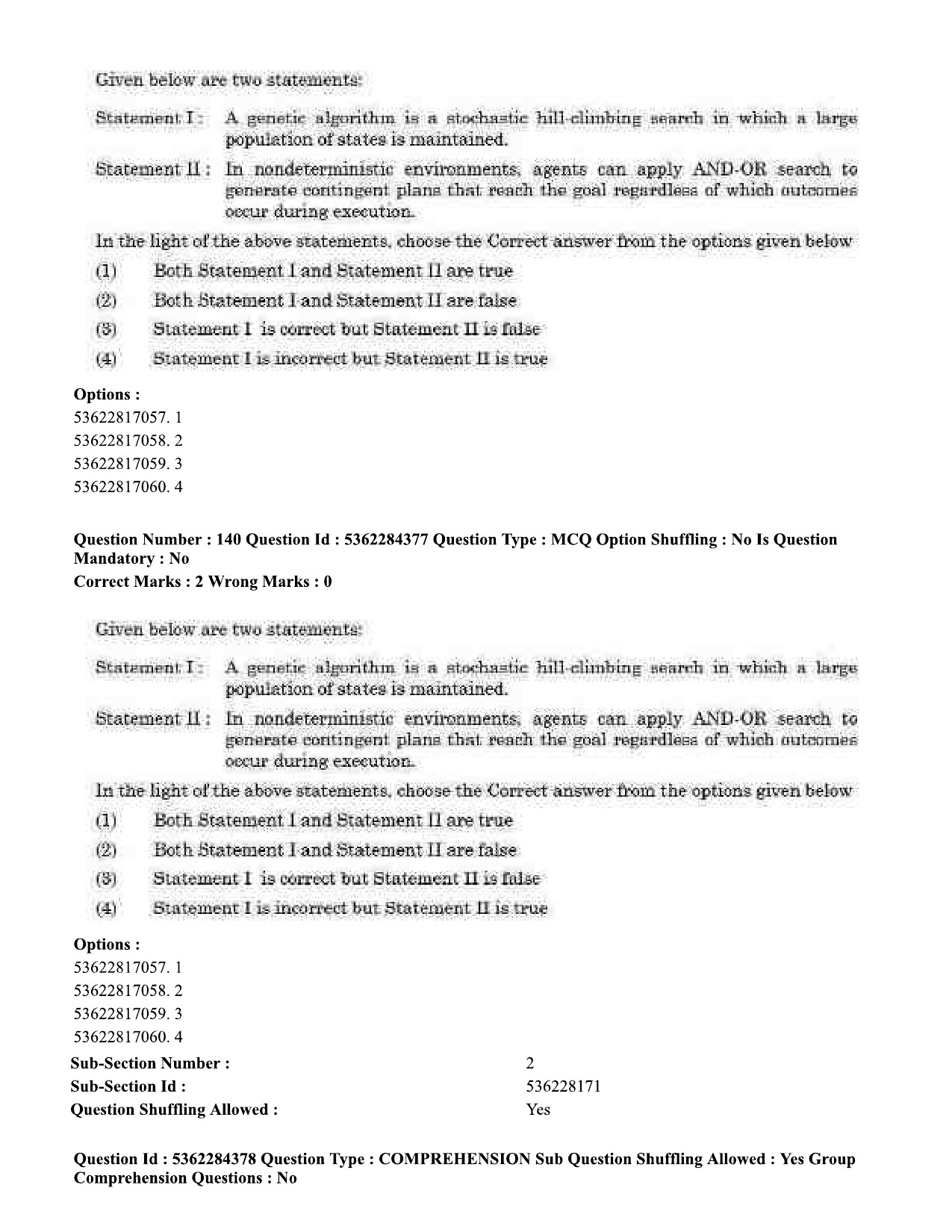 UGC NET Computer Science and Applications Question Paper September 2020 149