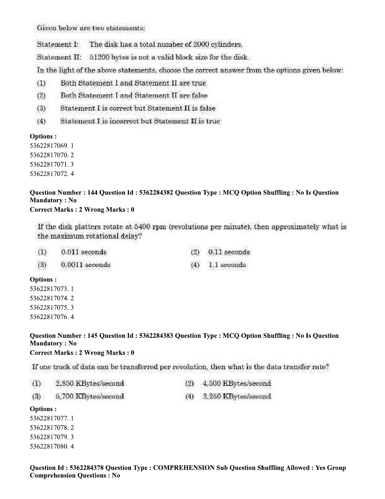 UGC NET Computer Science and Applications Question Paper September 2020 151