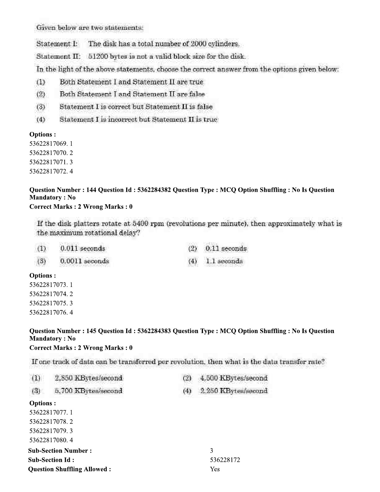 UGC NET Computer Science and Applications Question Paper September 2020 153