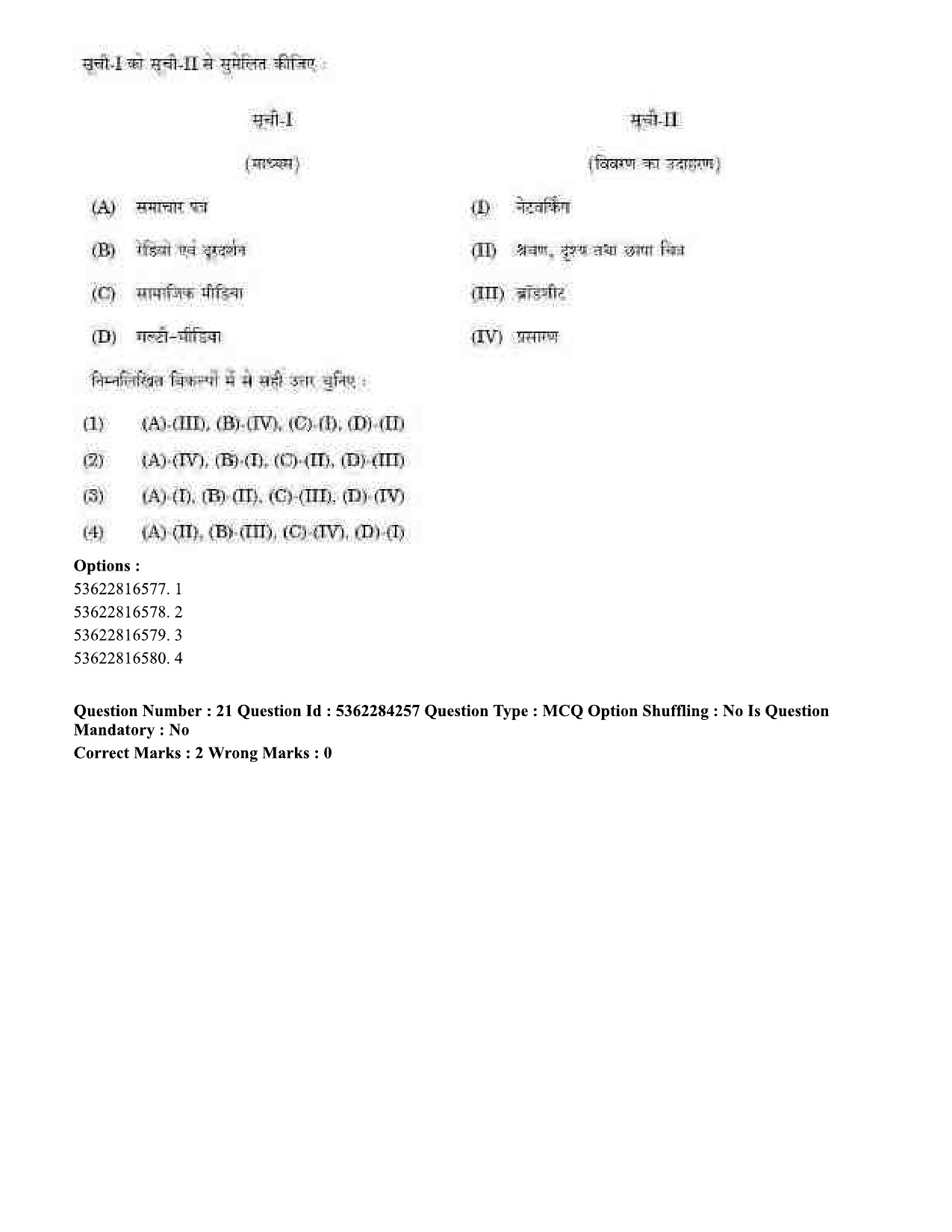 UGC NET Computer Science and Applications Question Paper September 2020 25