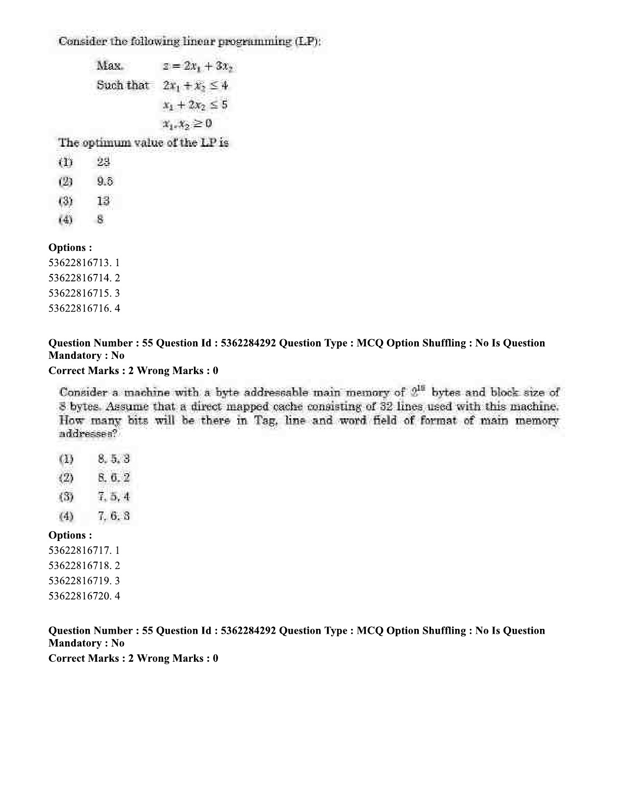 UGC NET Computer Science and Applications Question Paper September 2020 65