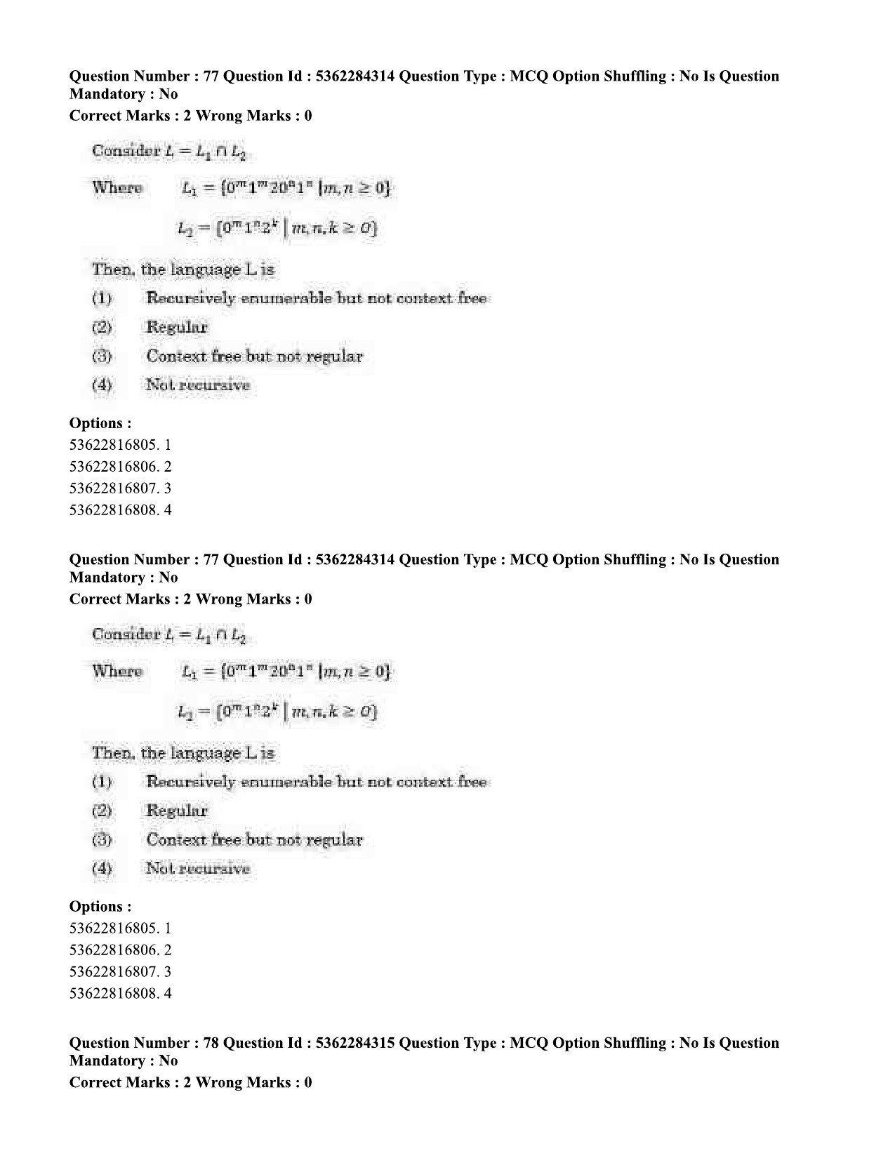 UGC NET Computer Science and Applications Question Paper September 2020 85