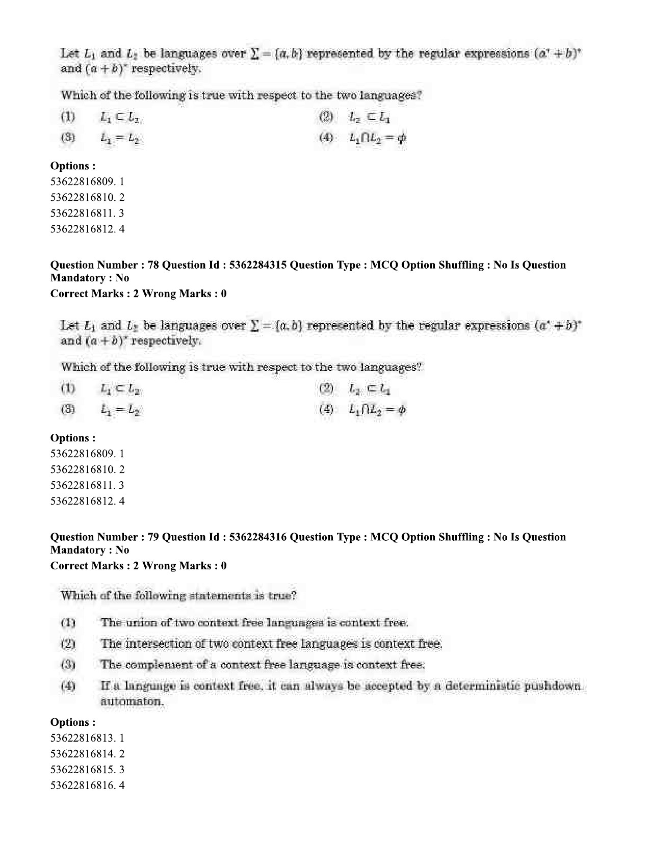 UGC NET Computer Science and Applications Question Paper September 2020 86