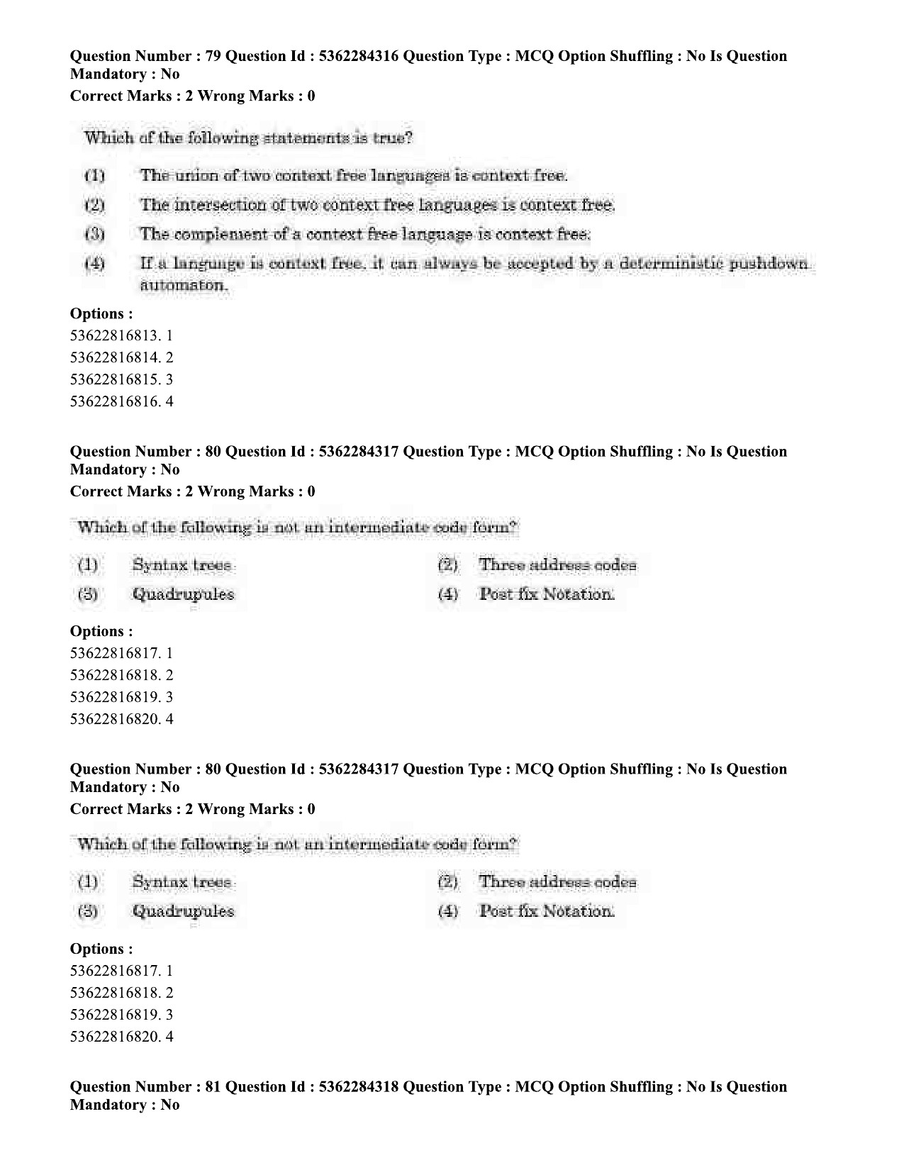 UGC NET Computer Science and Applications Question Paper September 2020 87