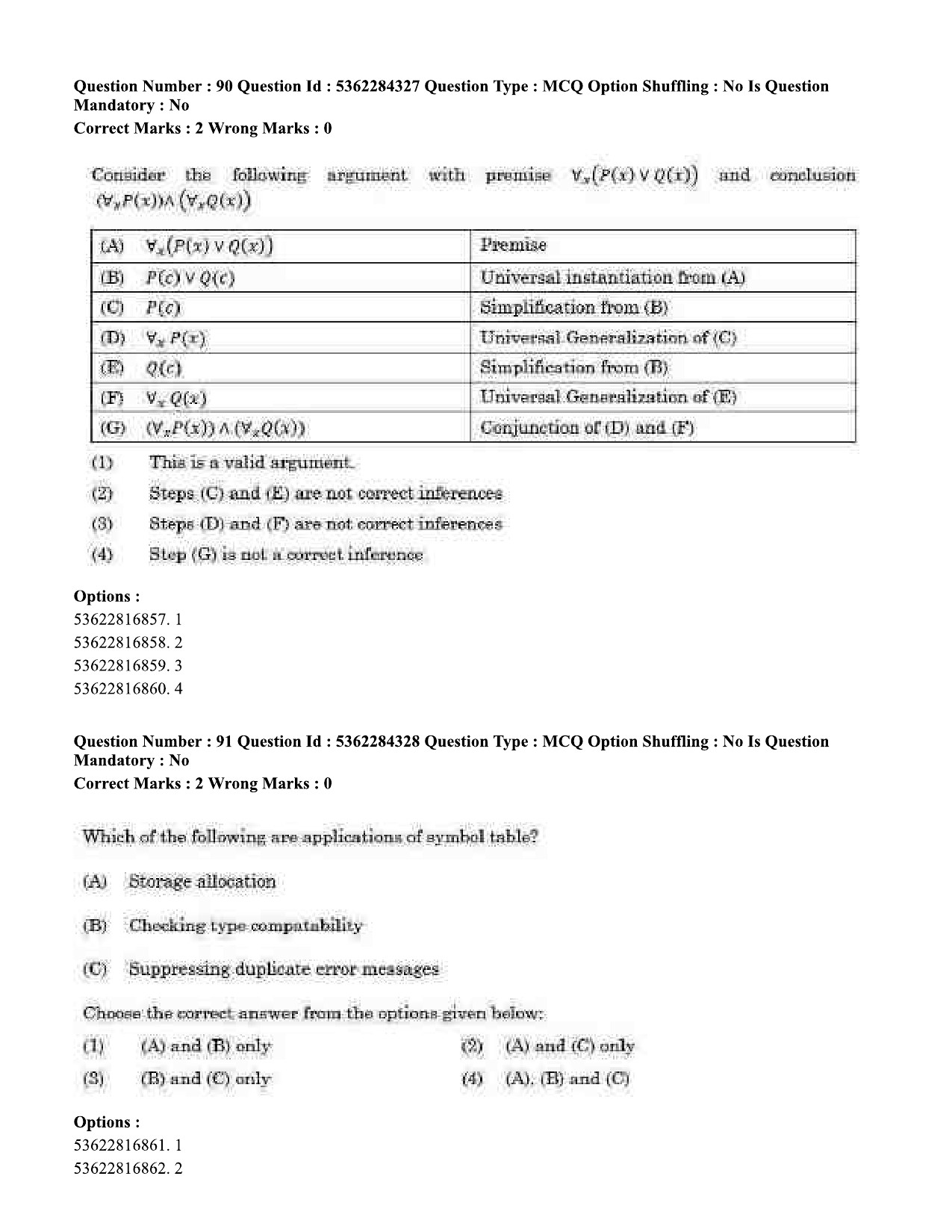 UGC NET Computer Science and Applications Question Paper September 2020 95