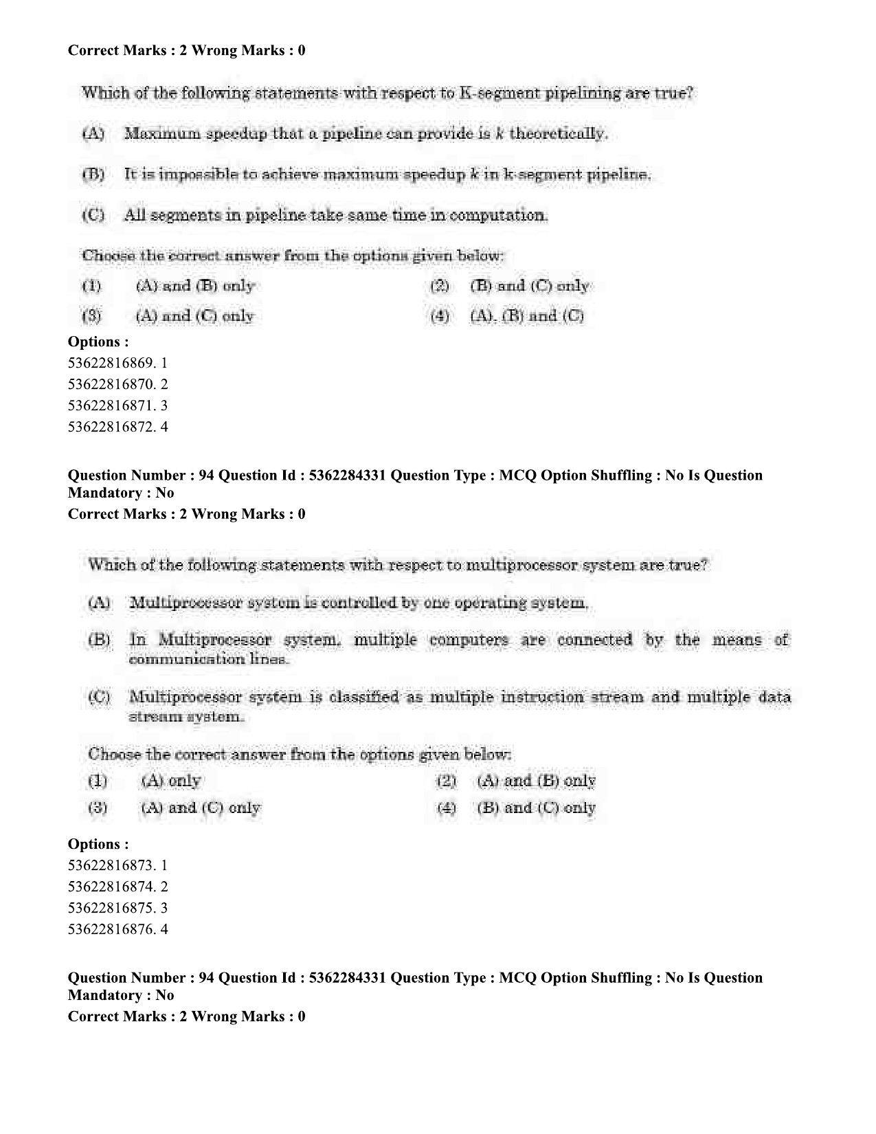 UGC NET Computer Science and Applications Question Paper September 2020 98